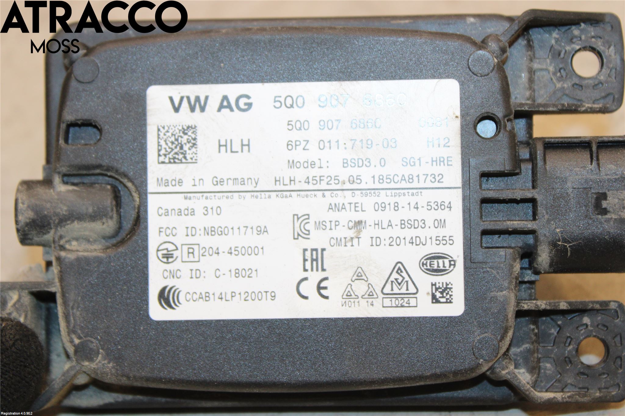 Volkswagen VW GOLF / E-GOLF VII 13-20 Sensor Kollisjonsbeskyttelse