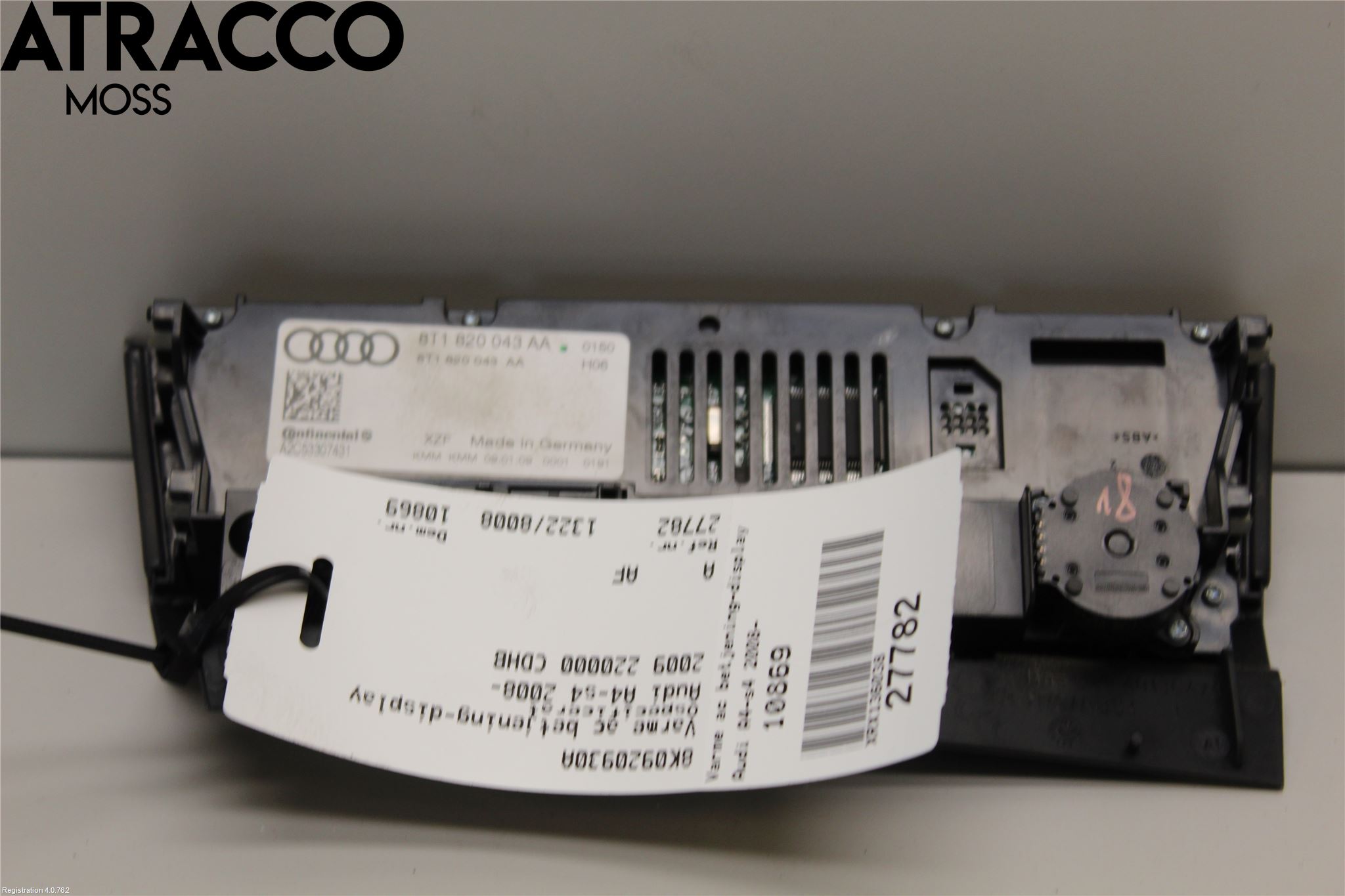 Audi A4/S4 08-11 Varme Ac Betjening-Display