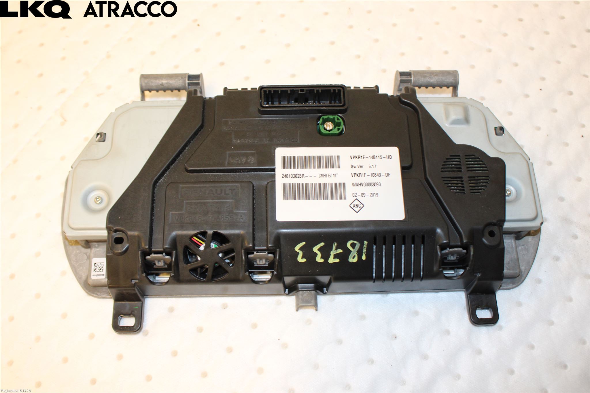 Renault ZOE/E-TECH 13- Multifunktionsdisplay