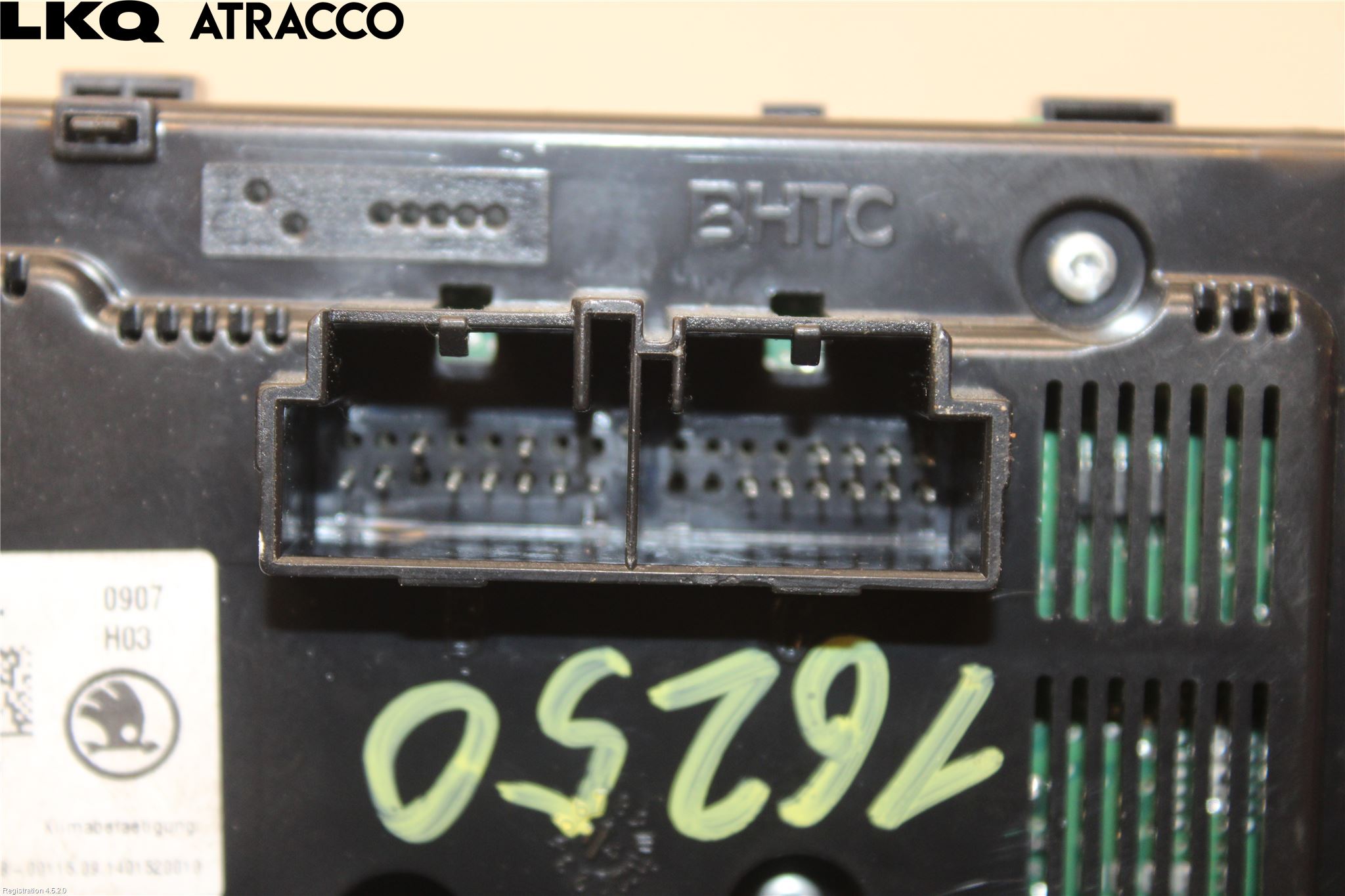 Skoda OCTAVIA (5E) 13-20 Varme Ac Betjening-Display