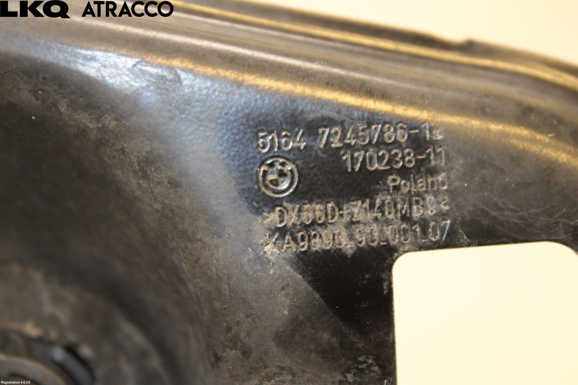 BMW 1 F20/F21 11-19 Panserlåsplate-Bjelke