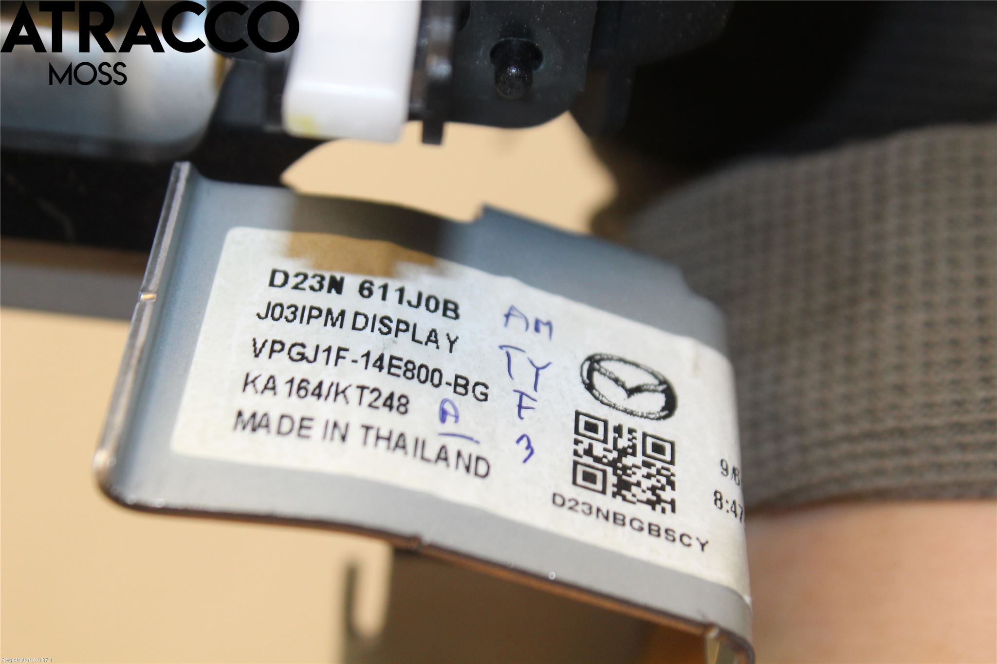 Mazda 2 (DJ) 15-22 Multifunktionsdisplay