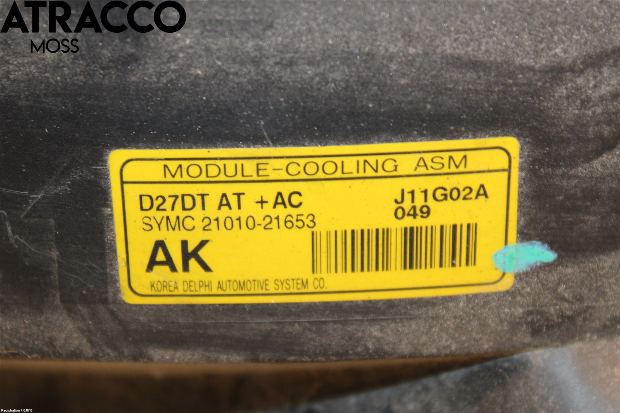 SsangYong SSANG YONG RODIUS Kjølevifte-Radiator Hus-Kåpe