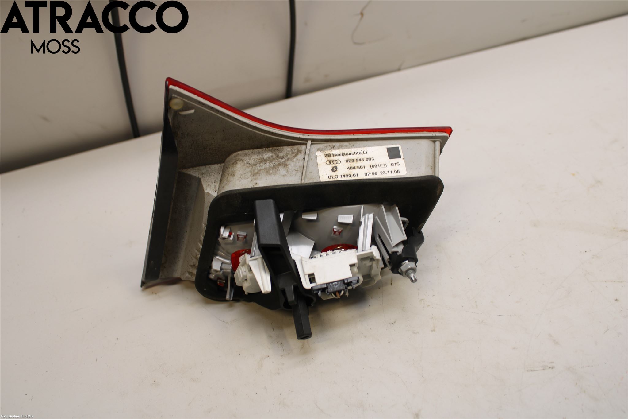 Audi A4/S4 05-07 Baklykt Venstre  På Luke(Indre