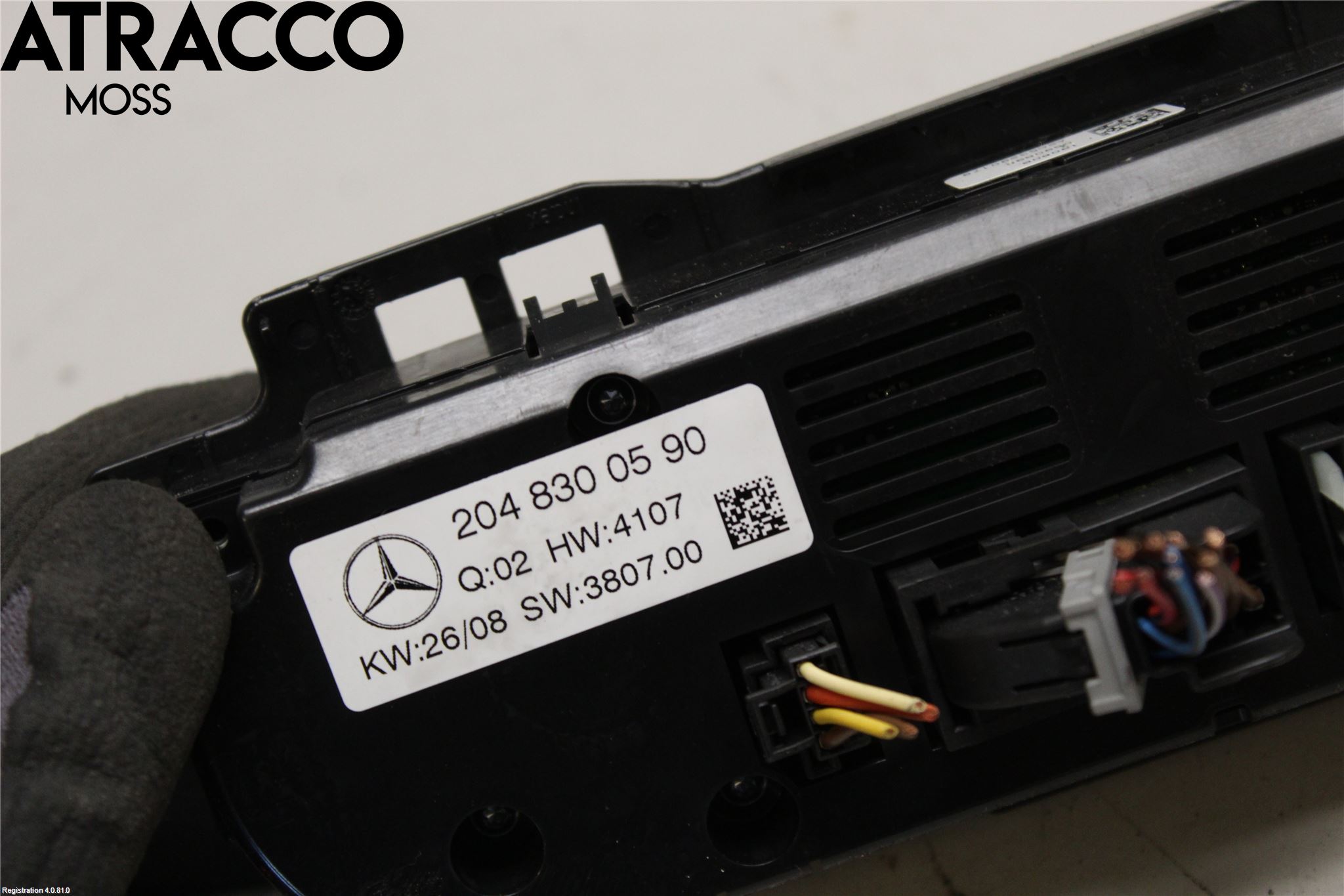 Mercedes-Benz MB C-KLASS (W204) 07-15 Varme Ac Betjening-Display