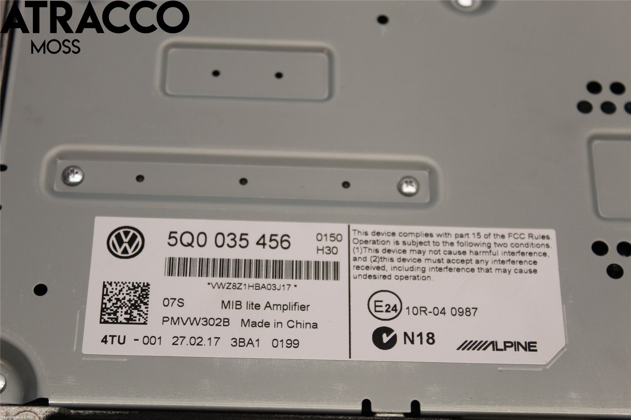 Volkswagen VW GOLF / E-GOLF VII 13-20 Stereo Forsterker