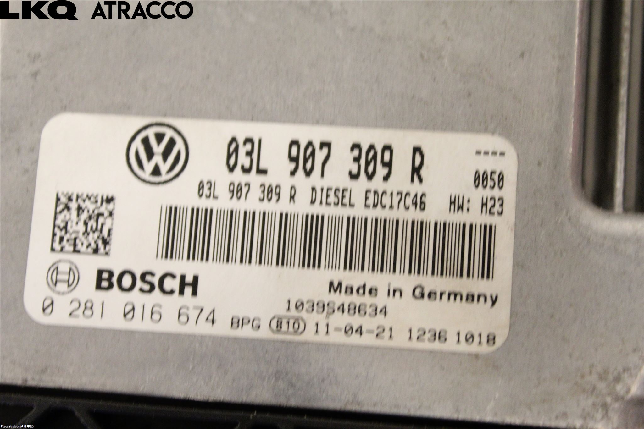 Volkswagen VW TIGUAN 07-16 Styreenhet Innsprøytning