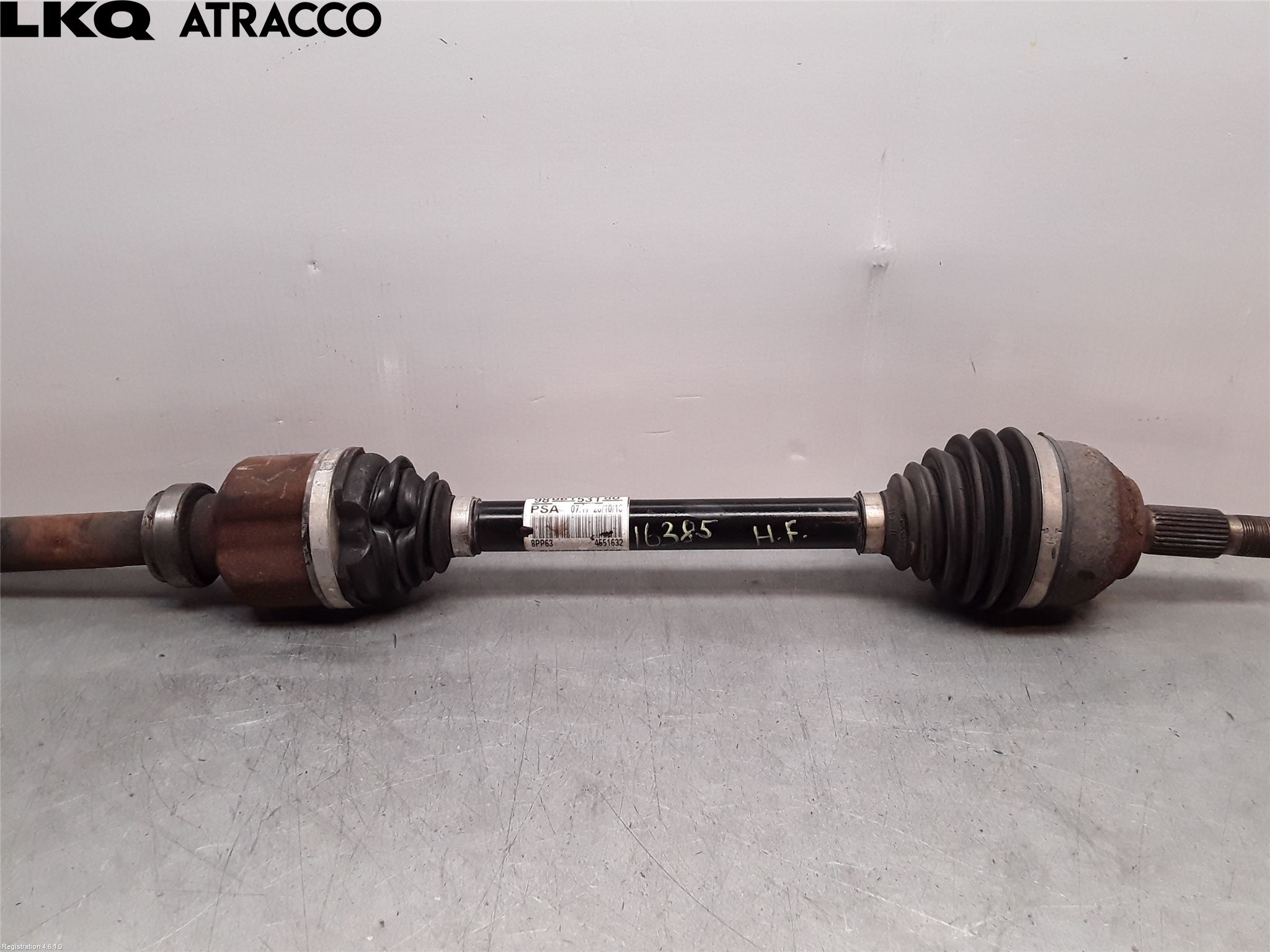 Peugeot EXPERT/E-EXPERT 17- Drivaksel Foran Kompl Høyre