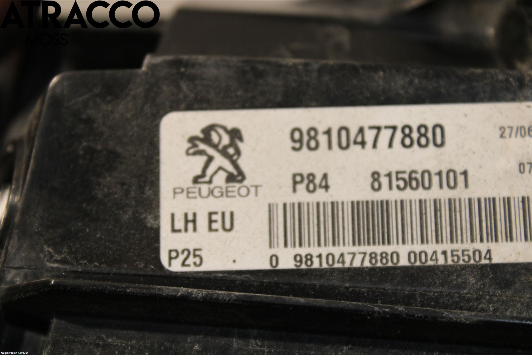 Peugeot 3008 17-24 Baklykt Venstre  På Luke(Indre