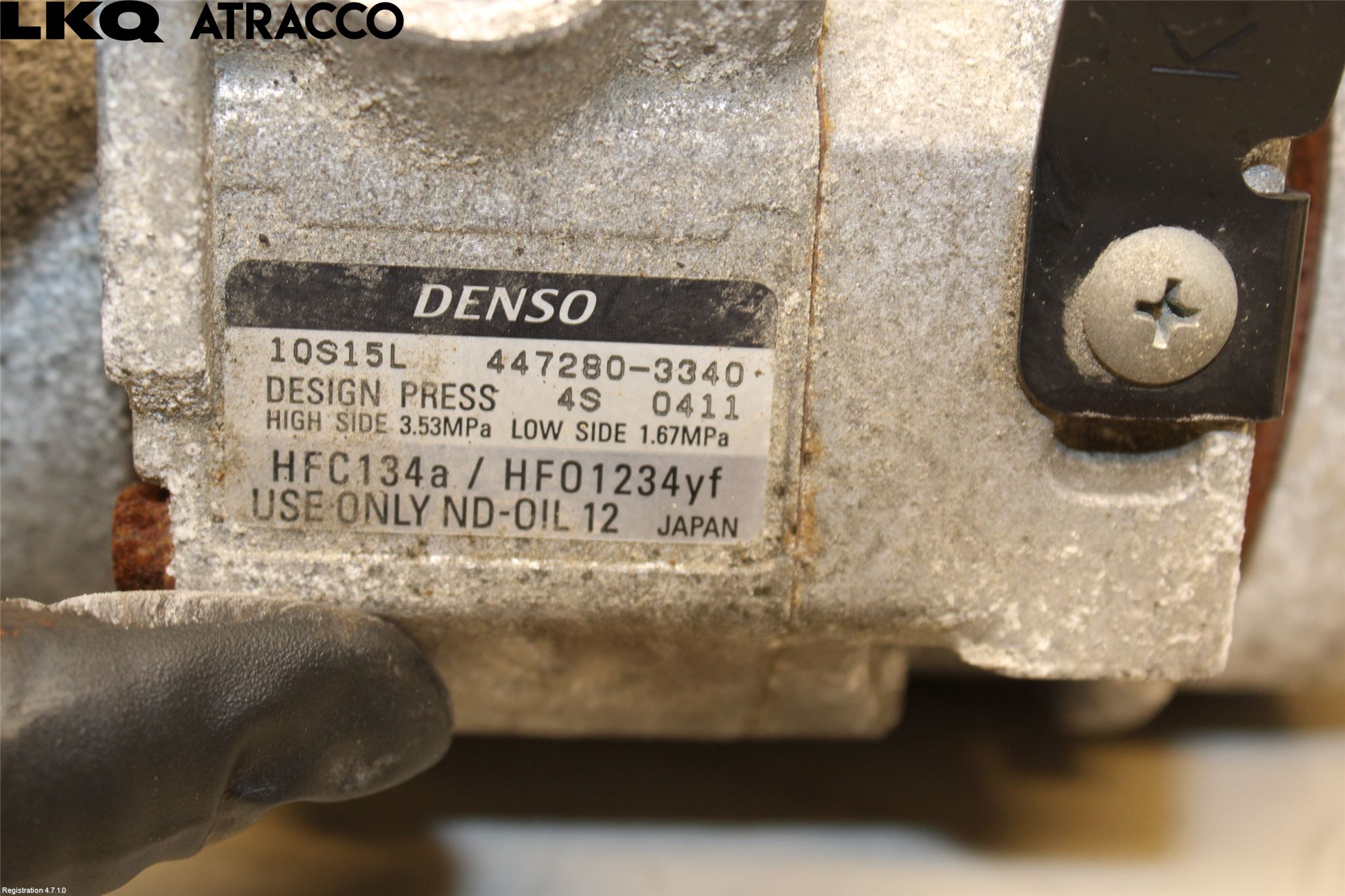 Subaru OUTBACK 15-20 Varme Ac Kompressor