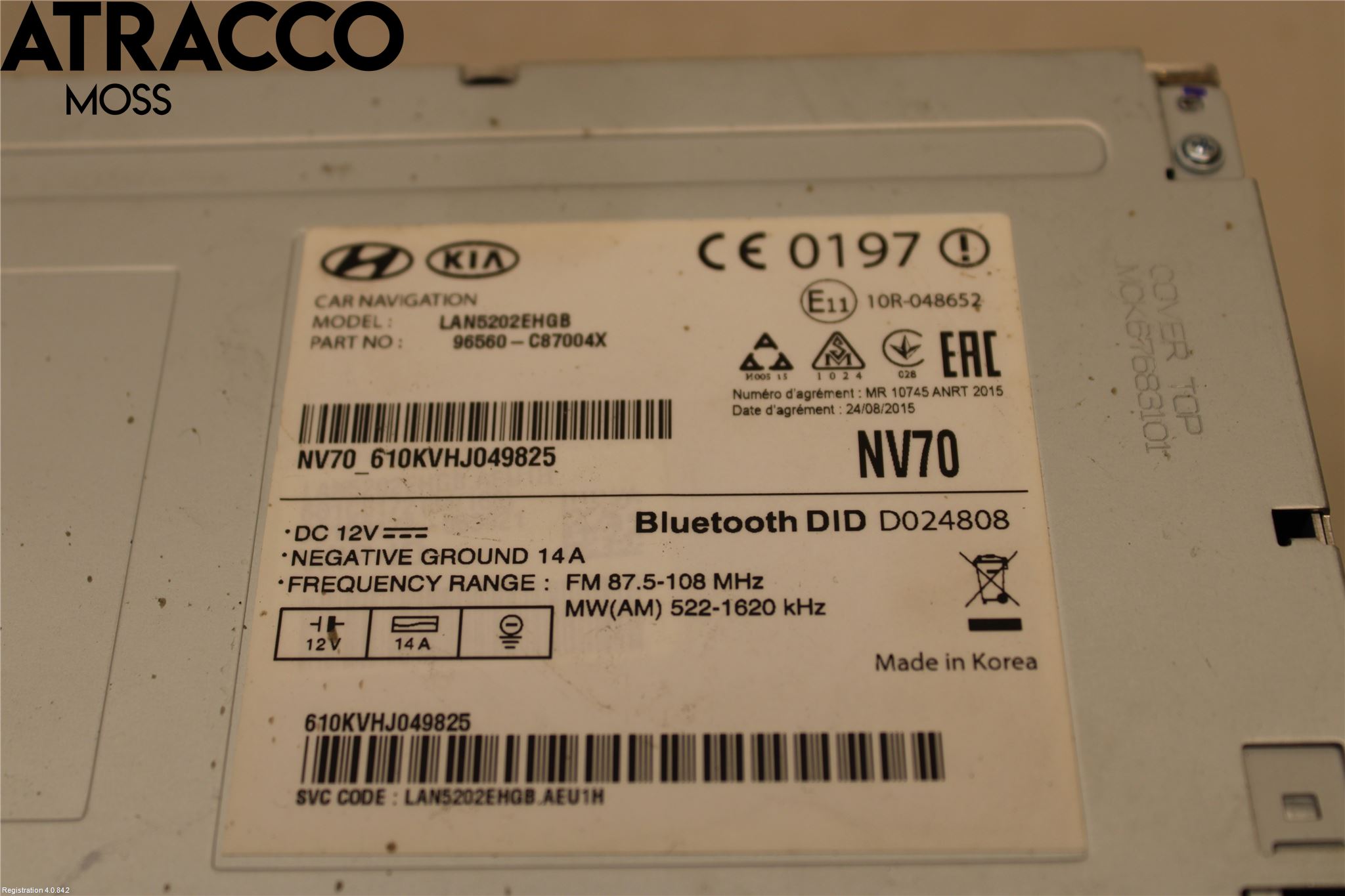 Hyundai i20 GB 15-20 Stereo Radio Med Cd