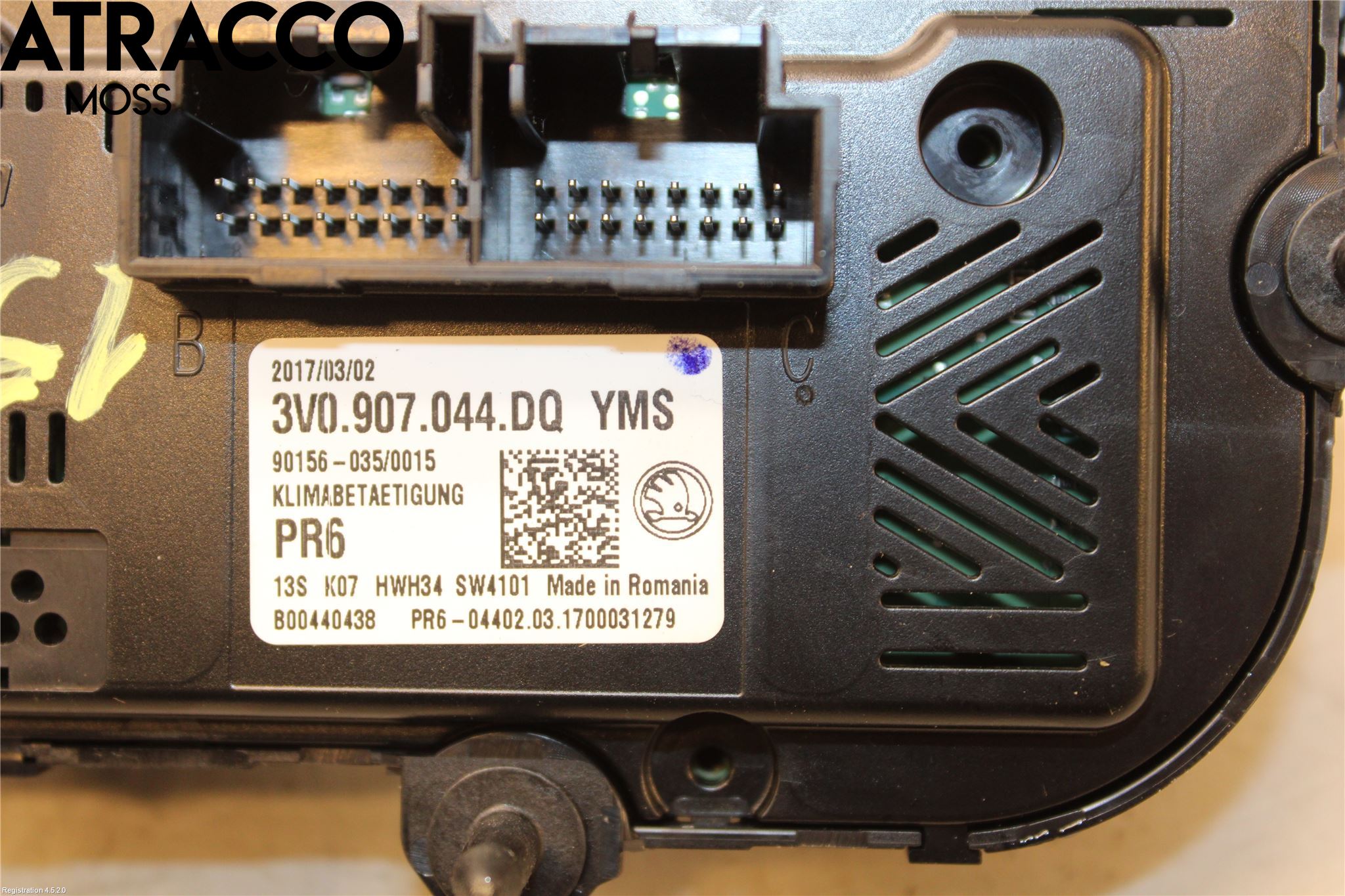 Skoda SUPERB 09-15 Varme Ac Betjening-Display