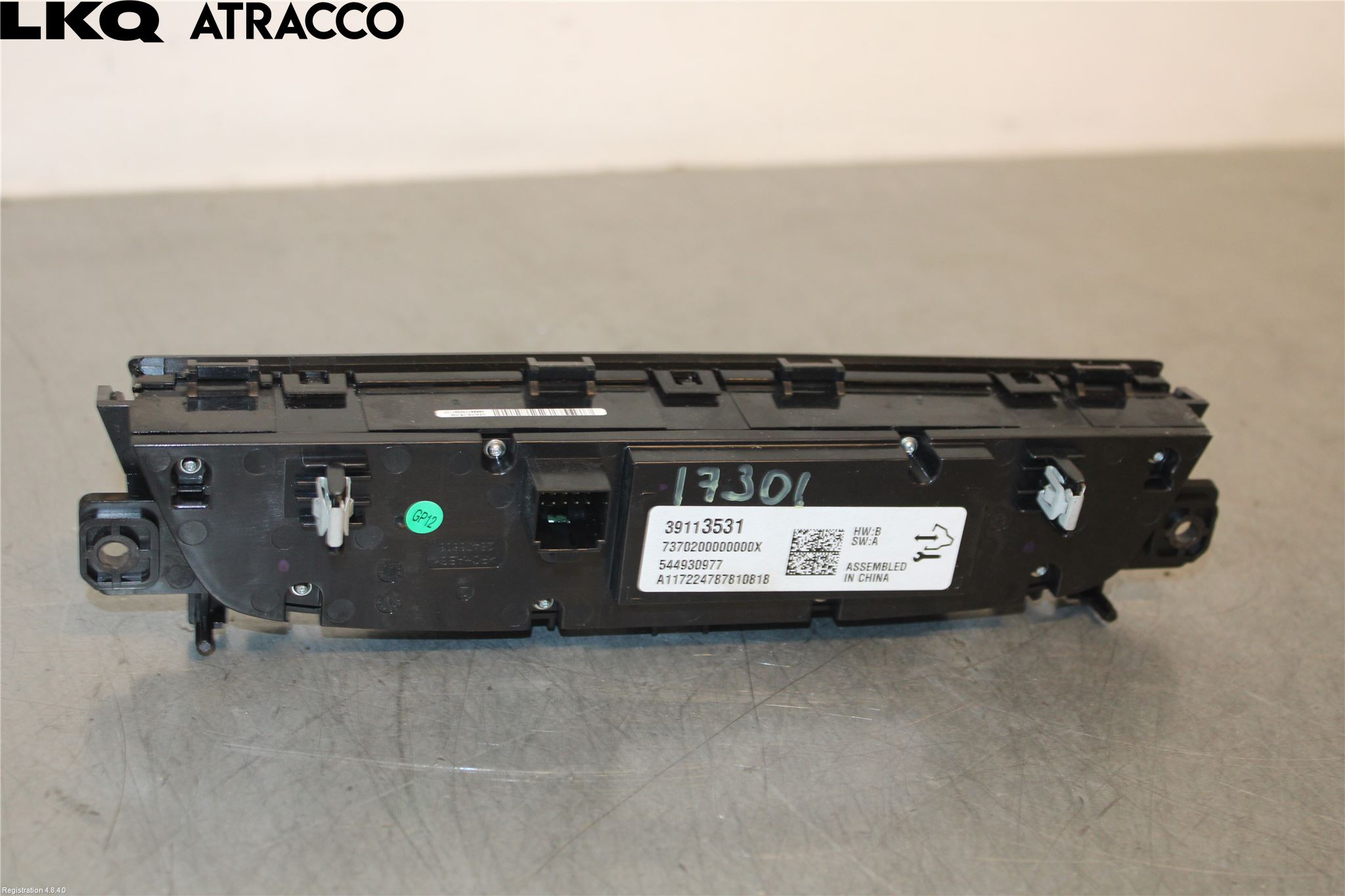 Opel INSIGNIA 17- Varme Ac Betjening-Display