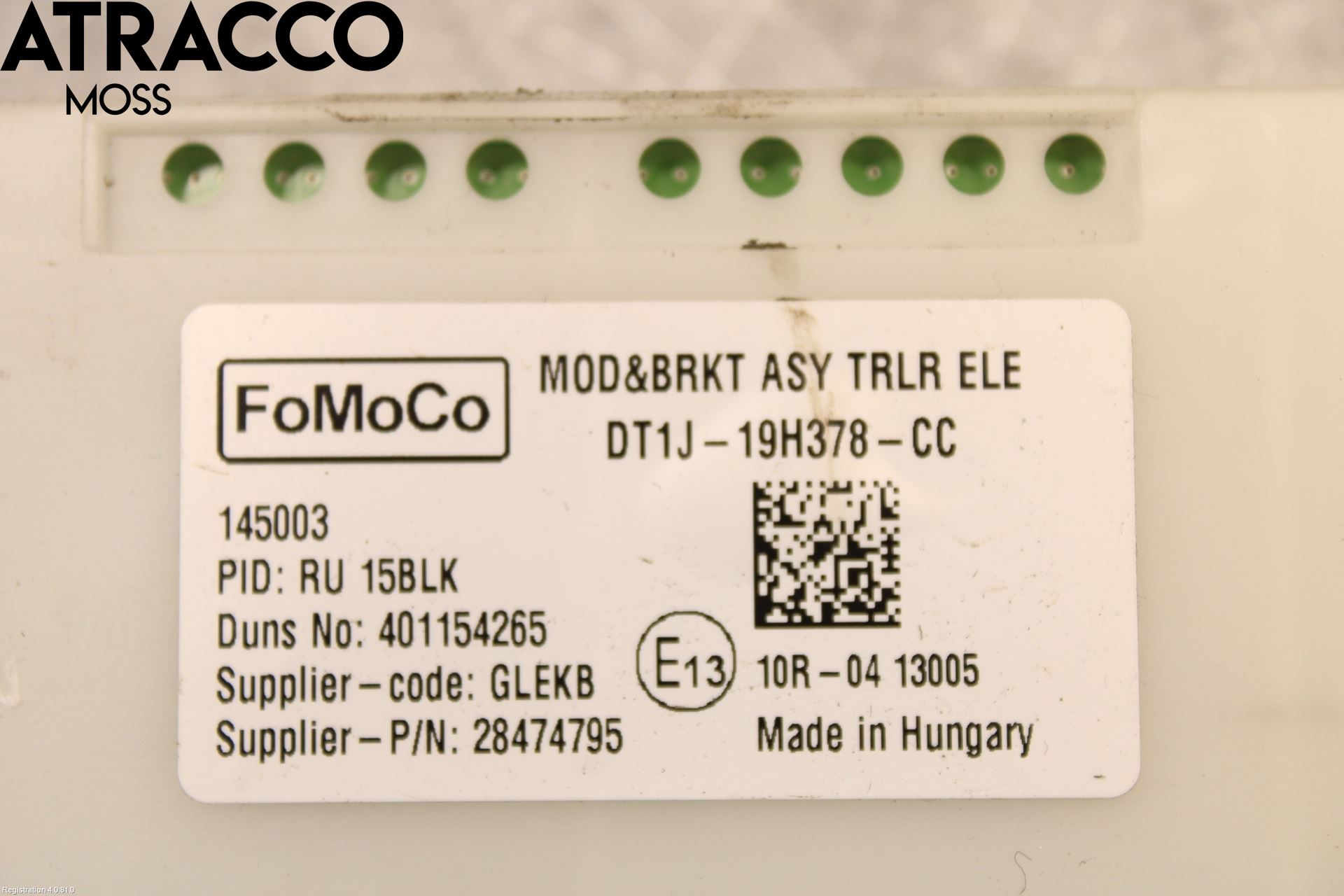 Ford TRANSIT/TOURNEO CONNECT 13-22 Styreenhet Tilhengerfeste