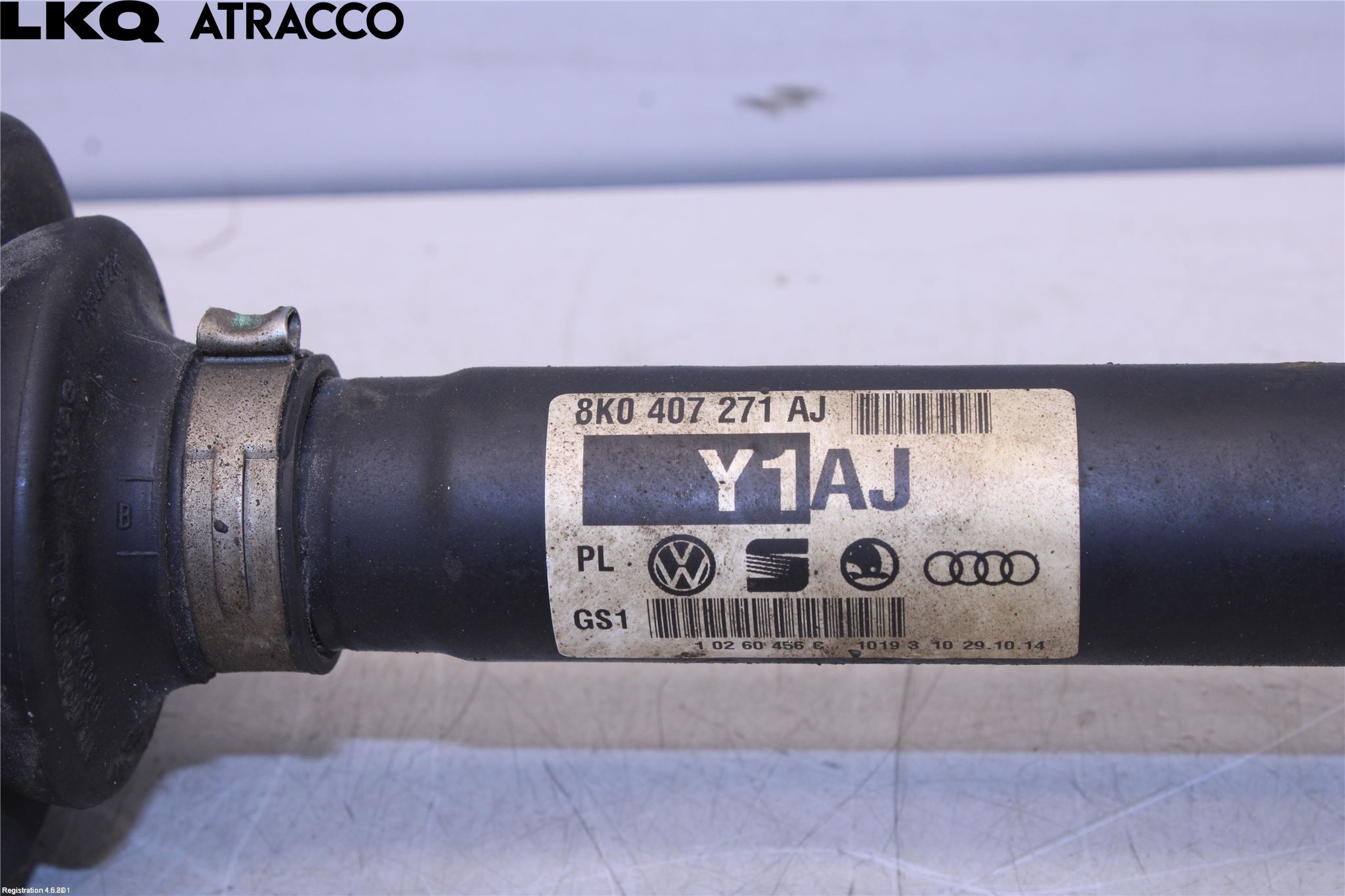 Audi A4/S4 08-11 Drivaksel Foran Kompl Venstre