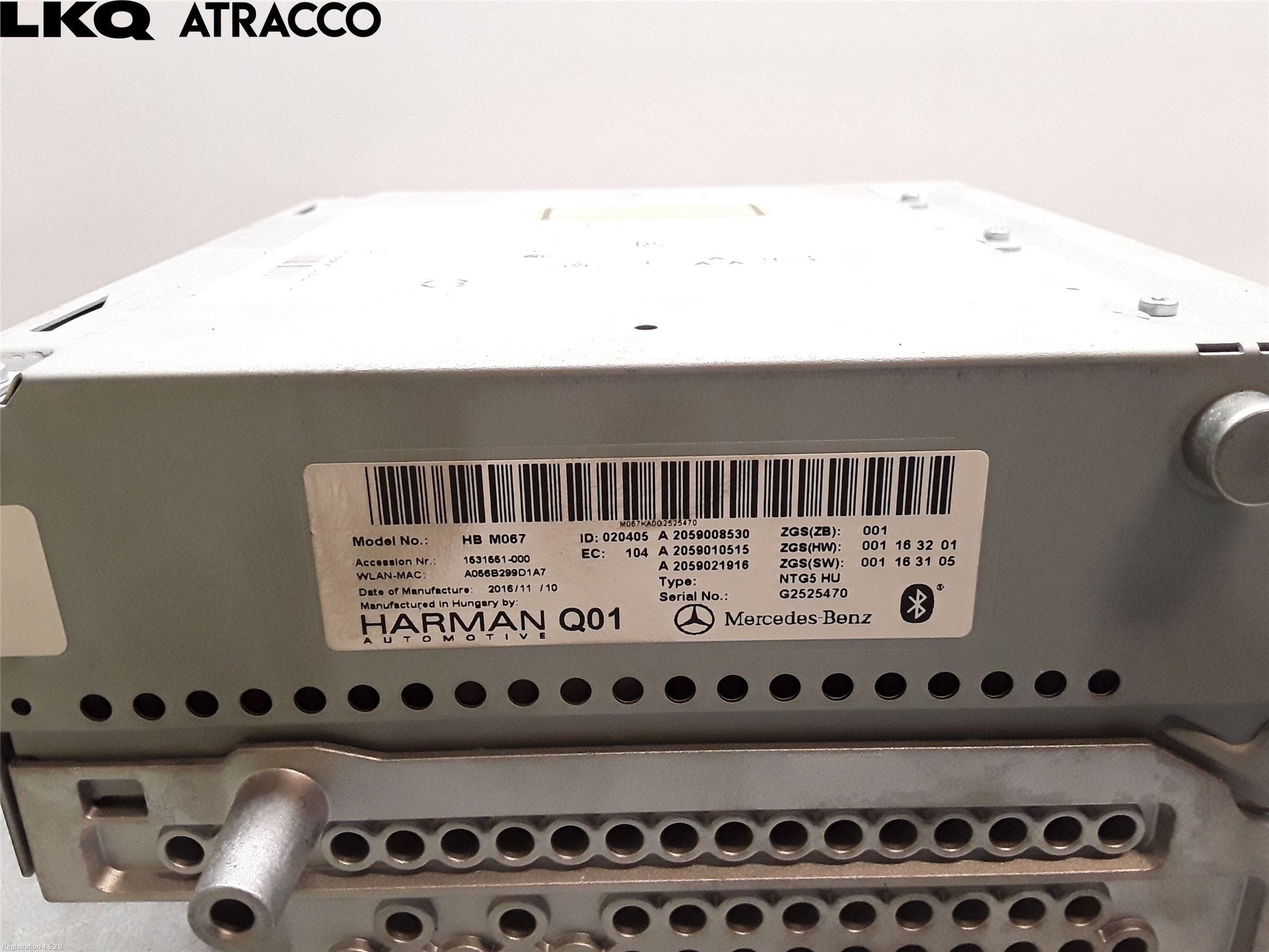 MB GLC-KLASS (X253/C253) 15-22 Stereo Radio