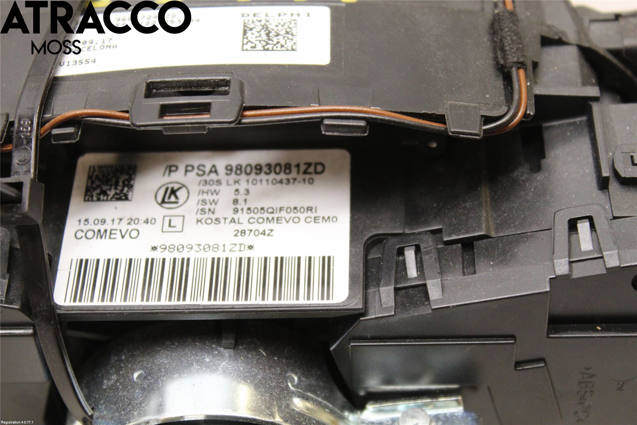 Citroen JUMPY/E-JUMPY 16- Bryter Ratt Kombi H Og V