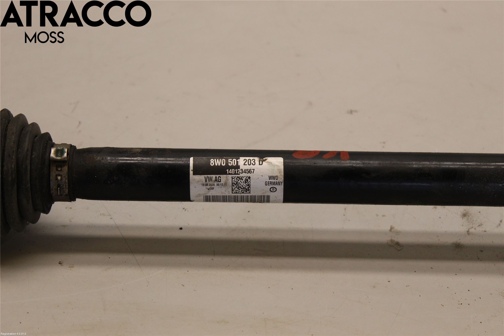 Audi A4/S4 B9 16-19 Drivaksel Bak Kompl Høyre