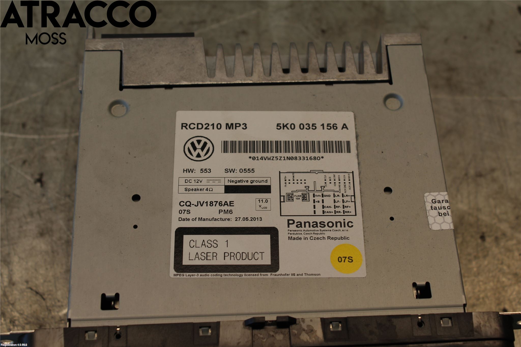 Volkswagen VW CADDY 11-15 Stereo Radio Med Cd