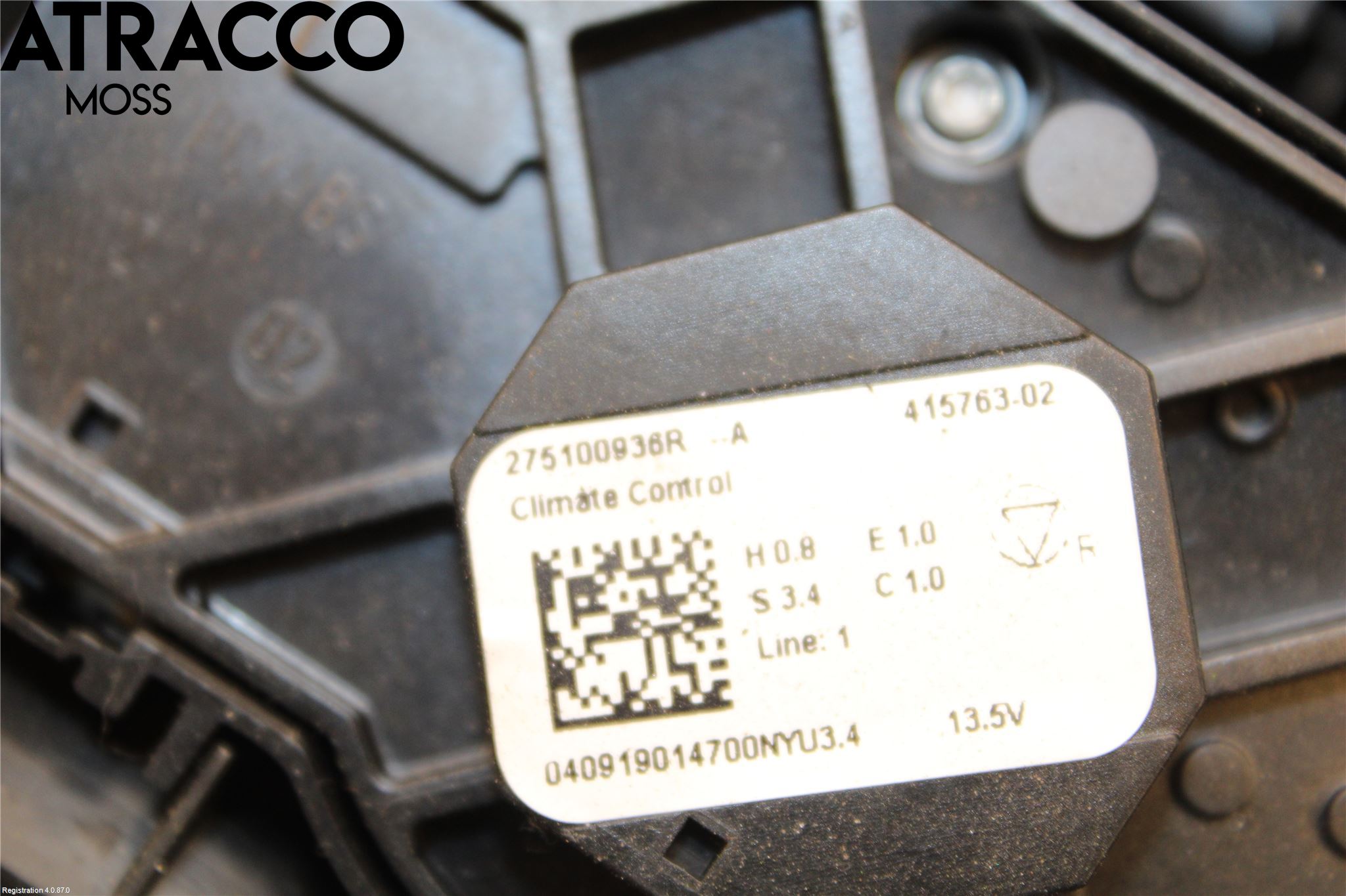 Renault ZOE/E-TECH 13- Varme Ac Betjening-Display