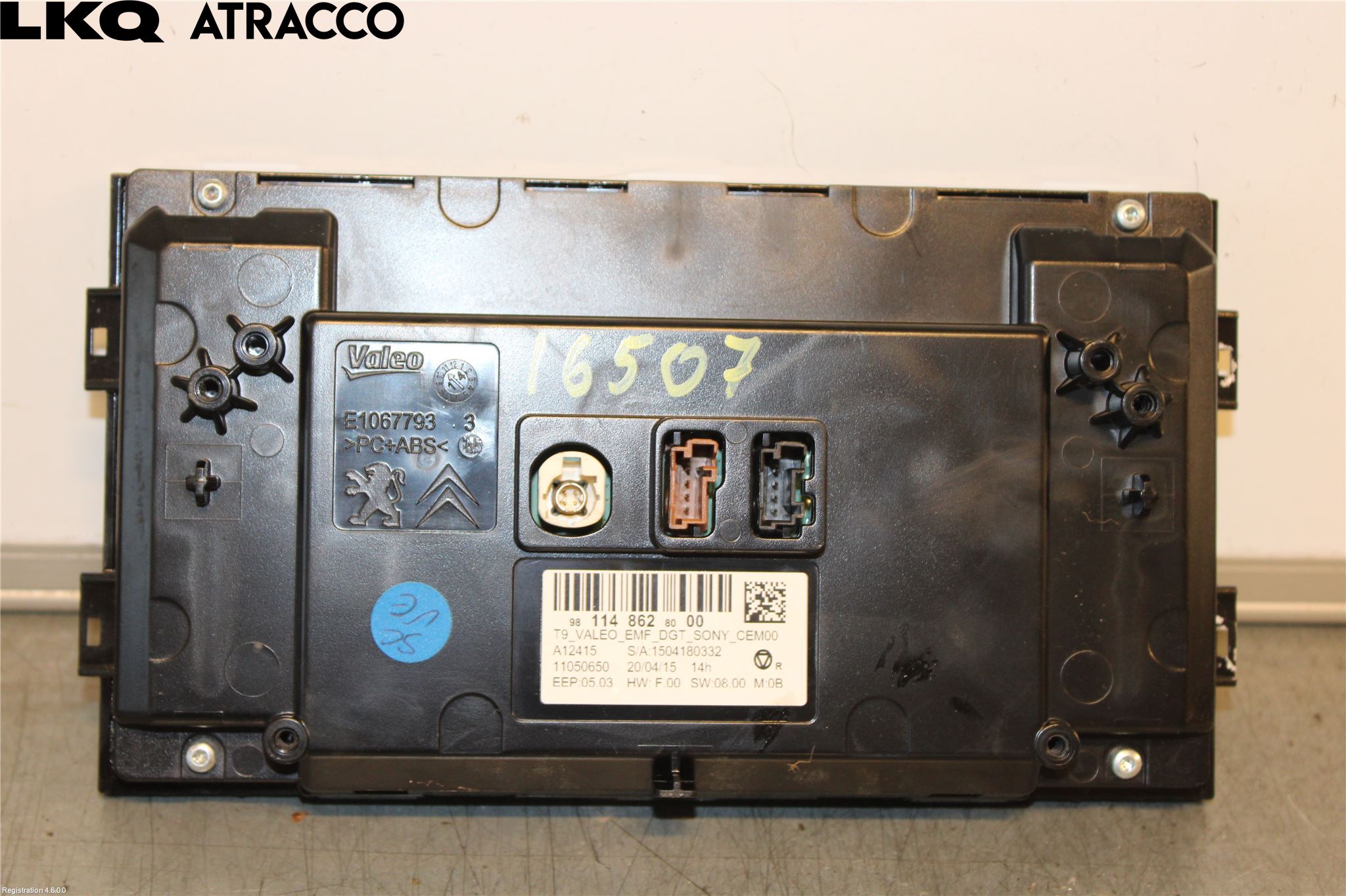 Peugeot 308 14-21 Multifunktionsdisplay