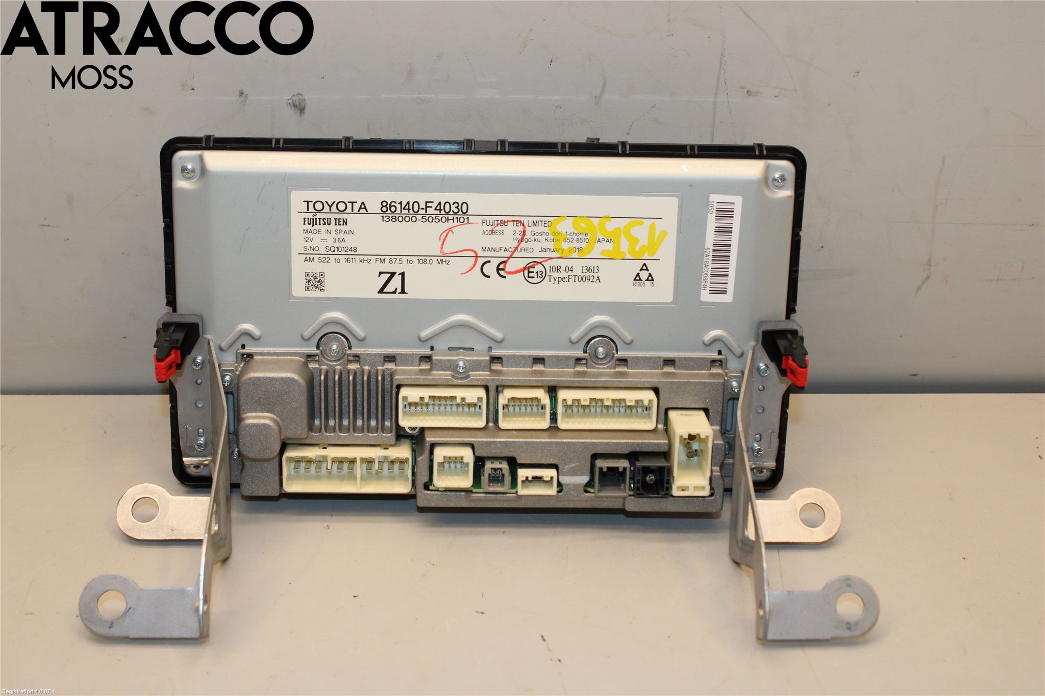 Toyota C-HR 16-23 Multifunktionsdisplay