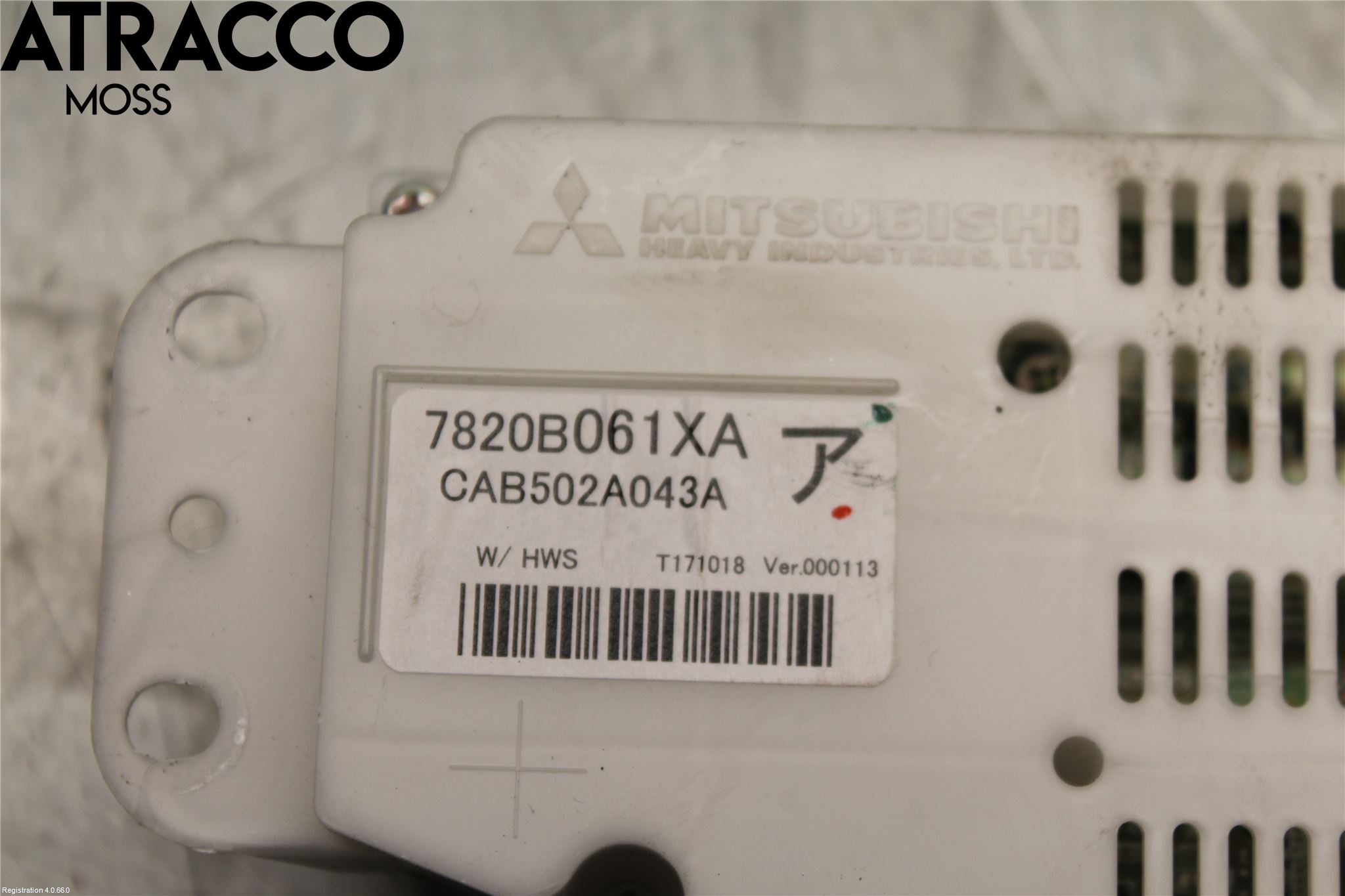 Mitsubishi OUTLANDER 13-21 Varme Ac Betjening-Display