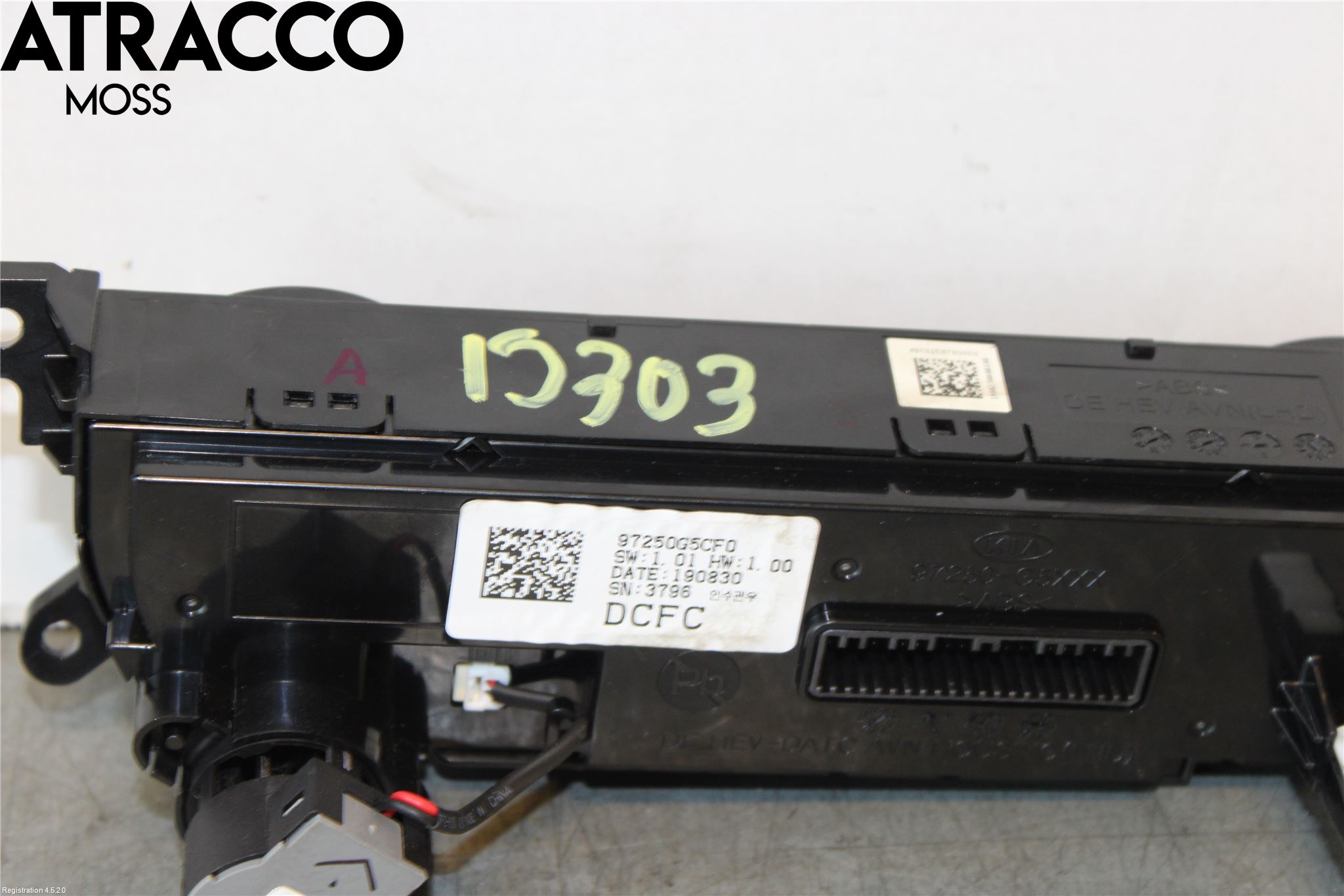 Kia NIRO (DE) 17-22 Varme Ac Betjening-Display