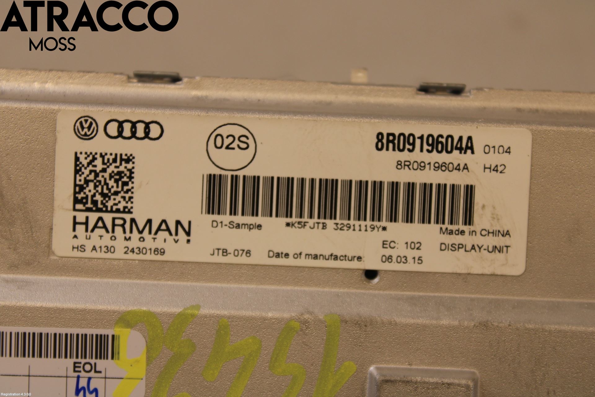 Audi Q5 09-16 Multifunktionsdisplay