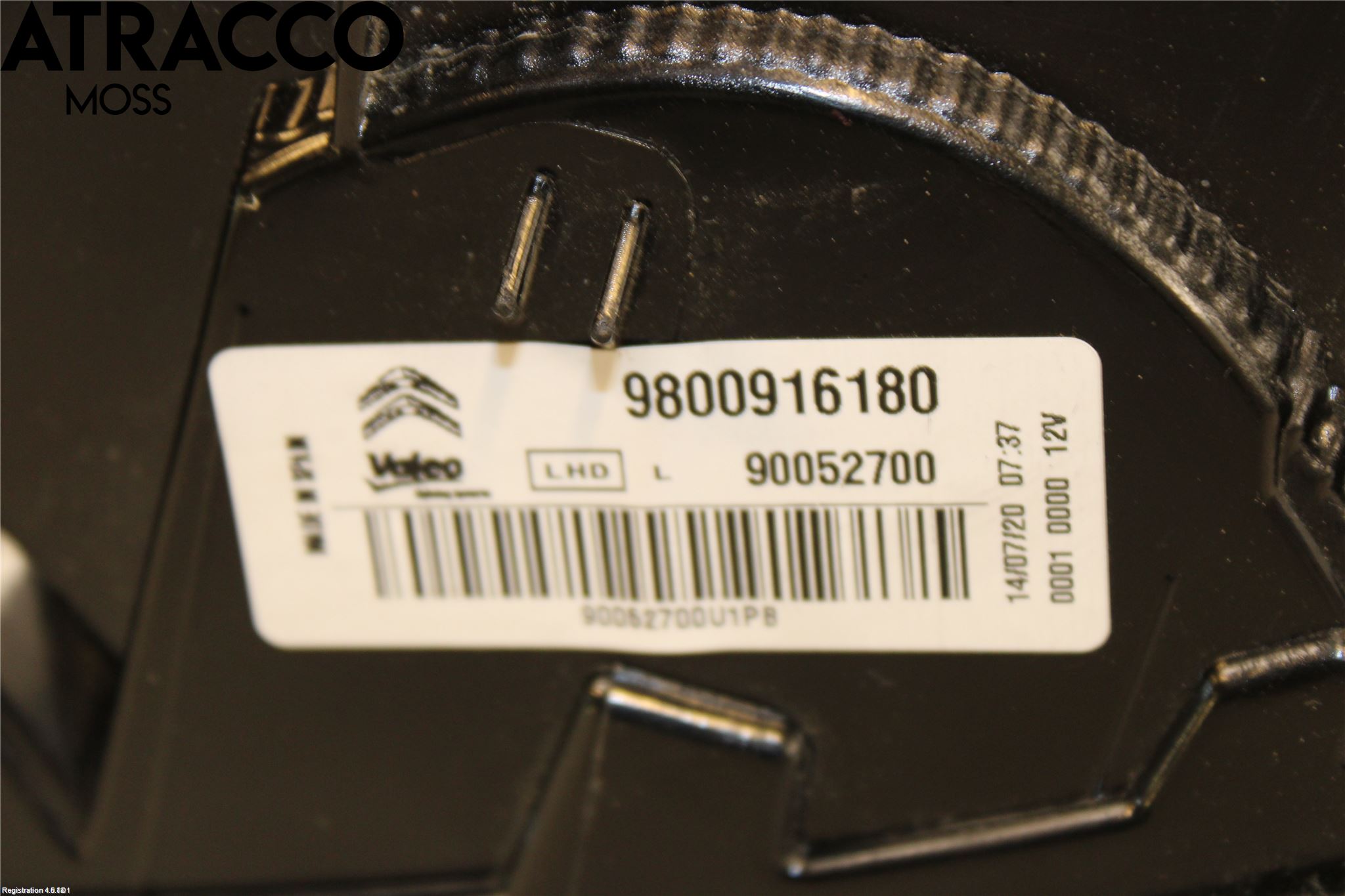 Citroen C4 CACTUS 14-20 Baklykt Venstre