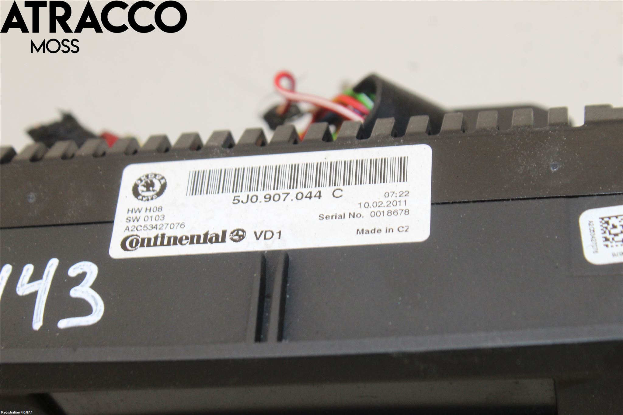 Skoda FABIA 07-14 Varme Ac Betjening-Display