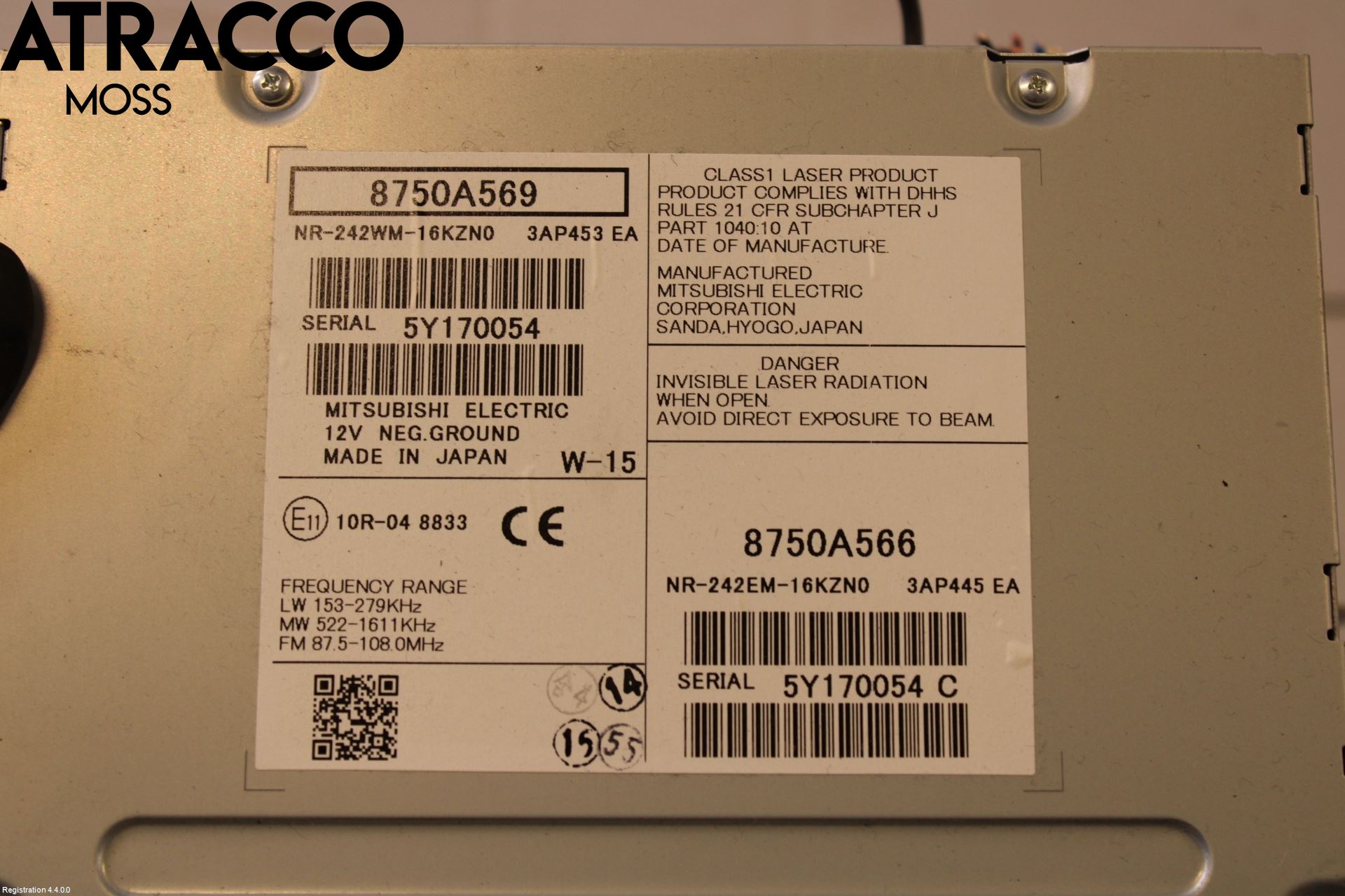 Mitsubishi OUTLANDER 13-21 Multifunktionsdisplay