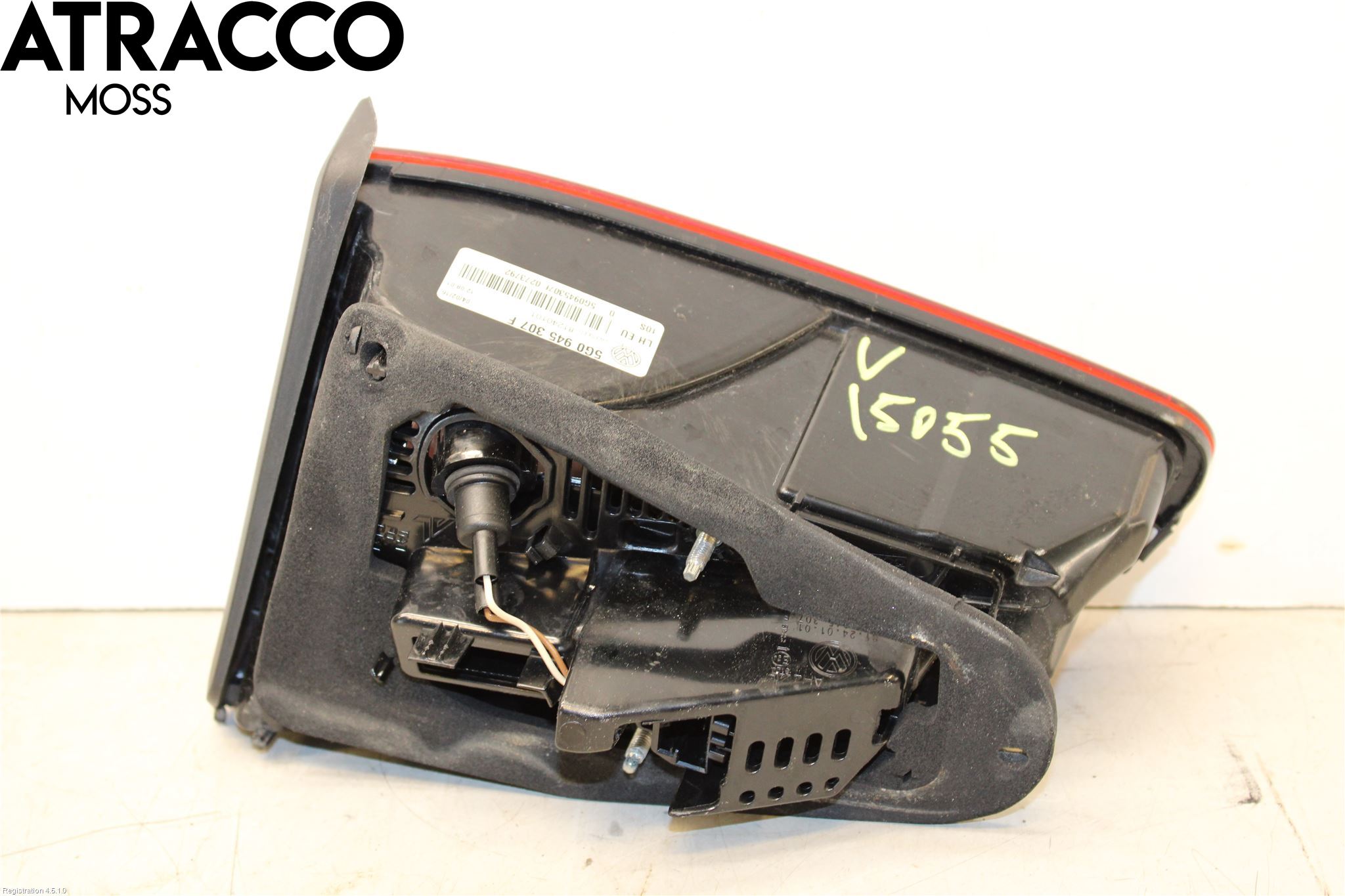 Volkswagen VW GOLF / E-GOLF VII 13-20 Baklykt Venstre  På Luke(Indre