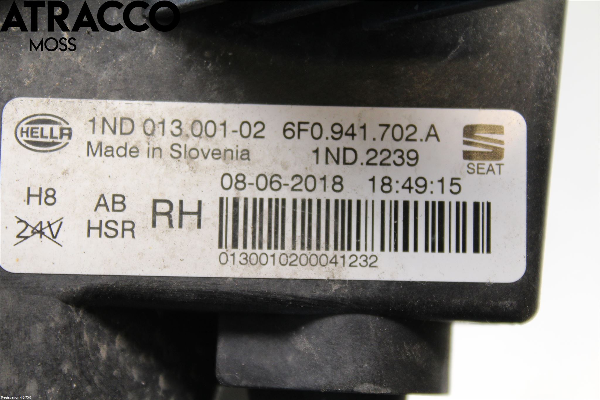 Seat IBIZA V 17-20 Frontlykt-Kurve-Tåkelys