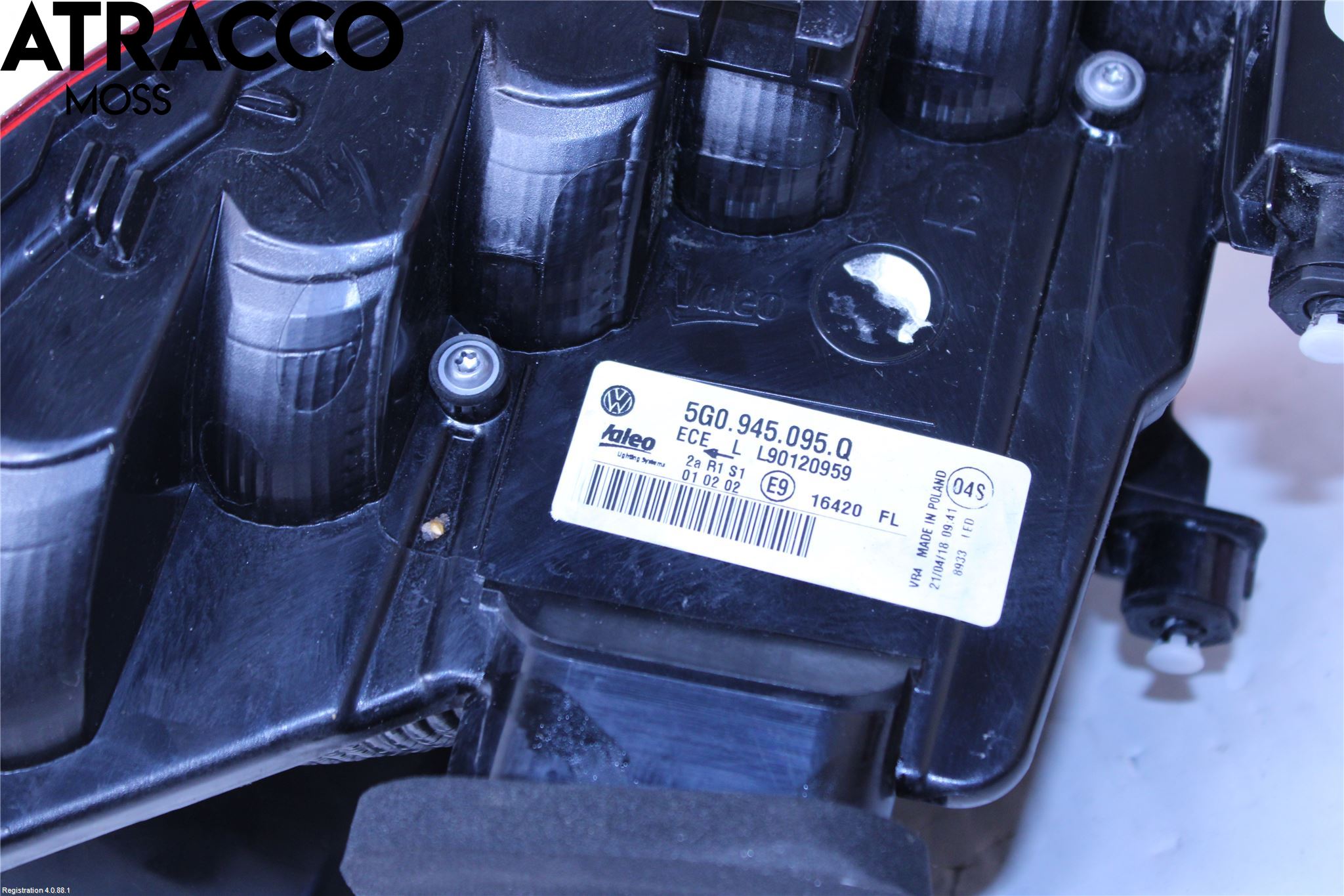 Volkswagen VW GOLF / E-GOLF VII 13-20 Baklykt Venstre