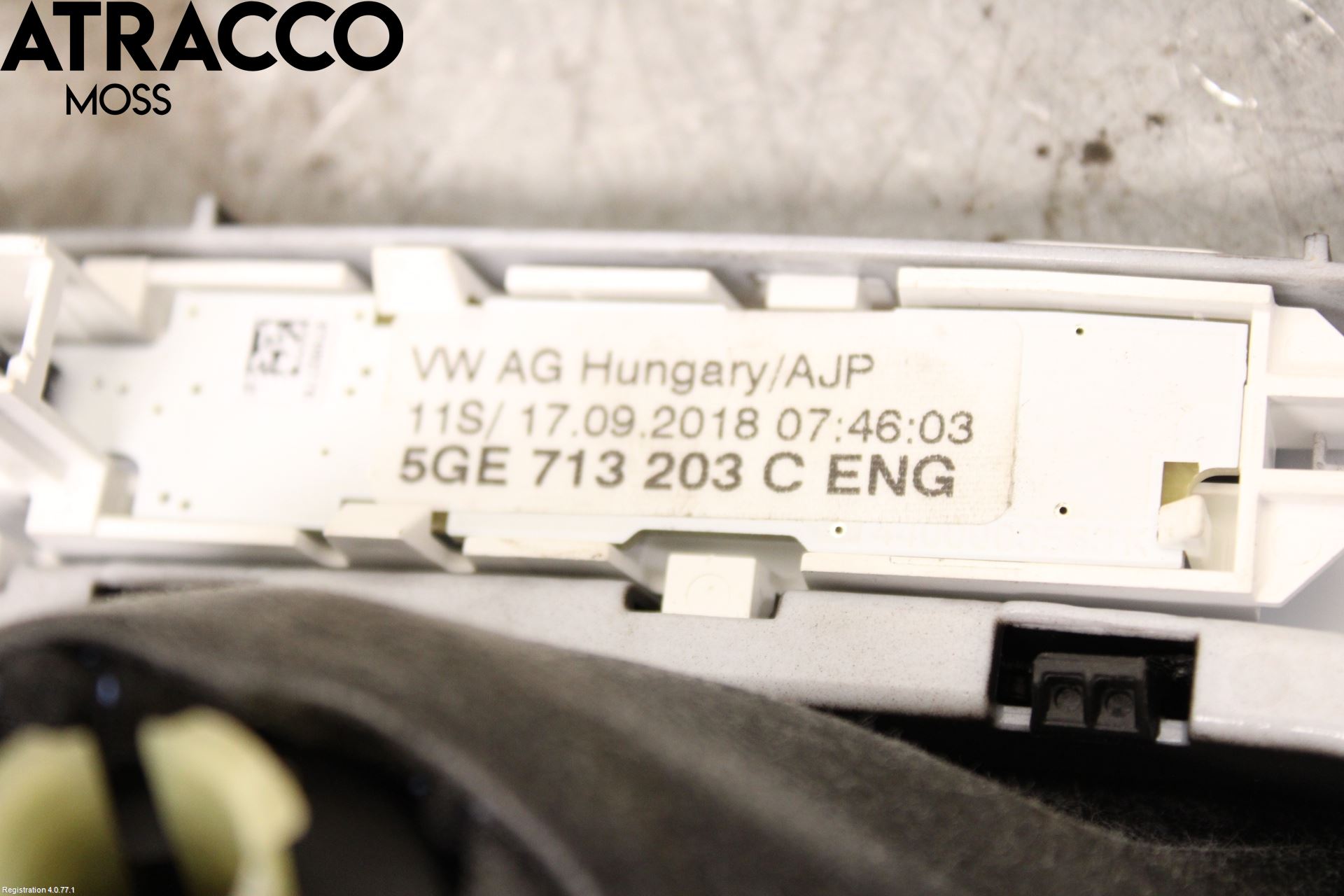 Volkswagen VW GOLF / E-GOLF VII 13-20 Gearspak Kule