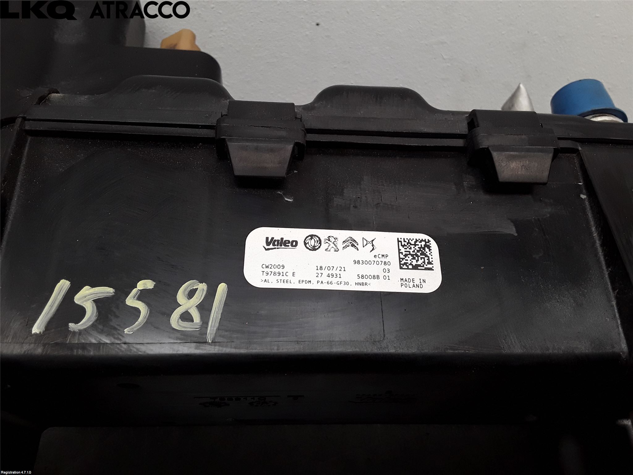 Citroen C4/E-C4 C4X/E-C4X III 21- Varmeapparat Register Komplett