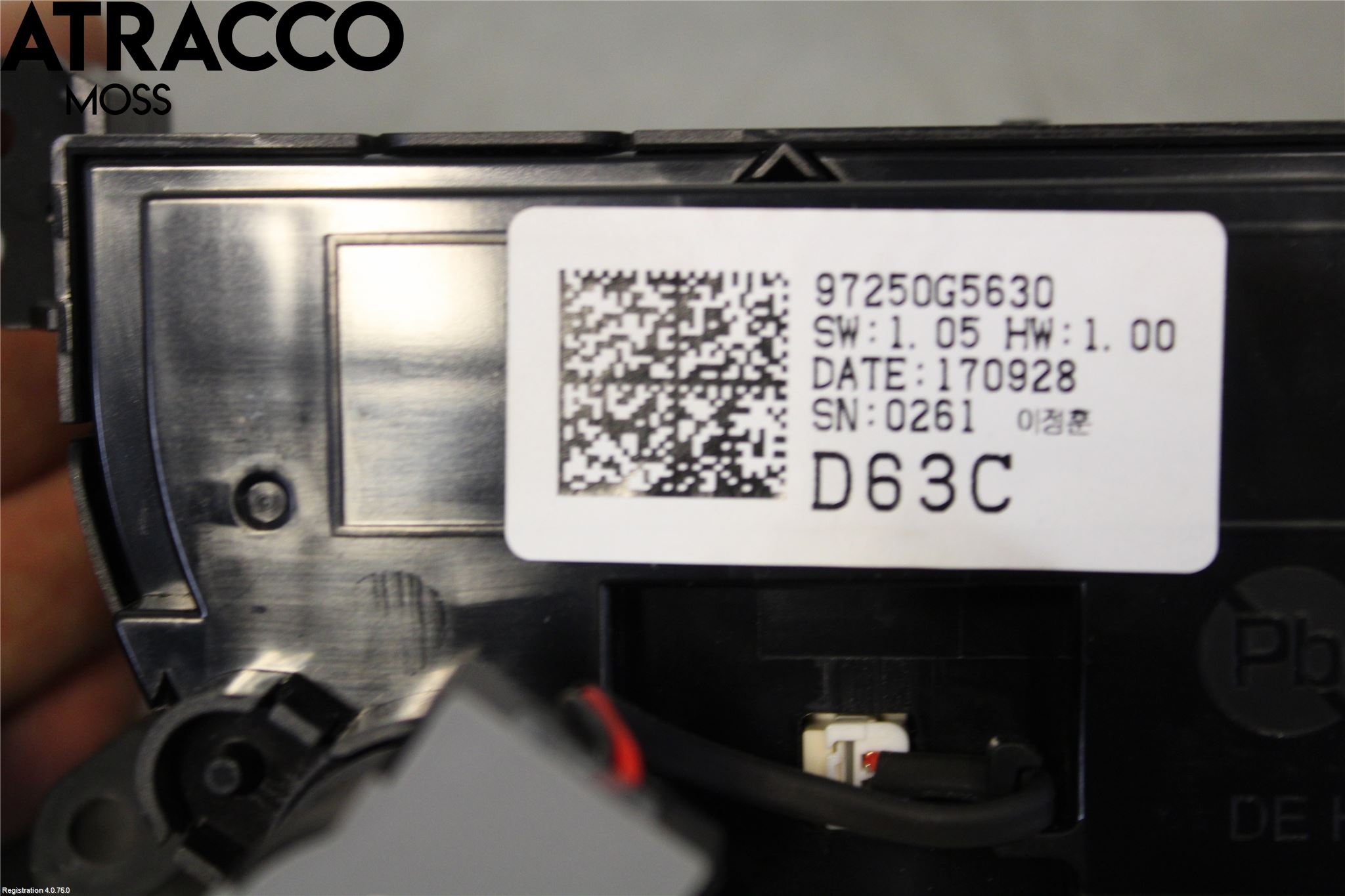 Kia NIRO (DE) 17-22 Varme Ac Betjening-Display