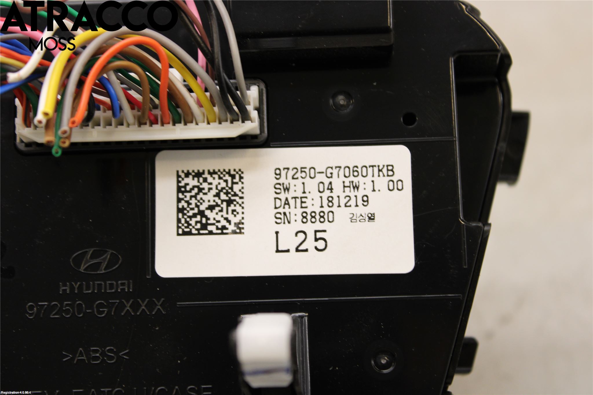 Hyundai IONIQ AE 17-22 Varme Ac Betjening-Display