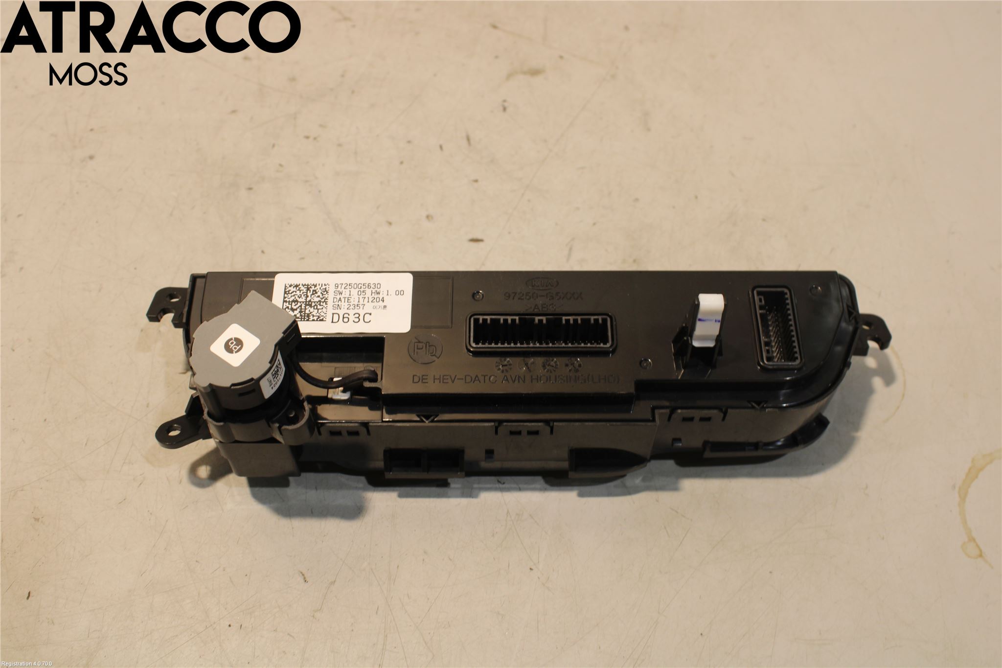 Kia NIRO (DE) 17-22 Varme Ac Betjening-Display