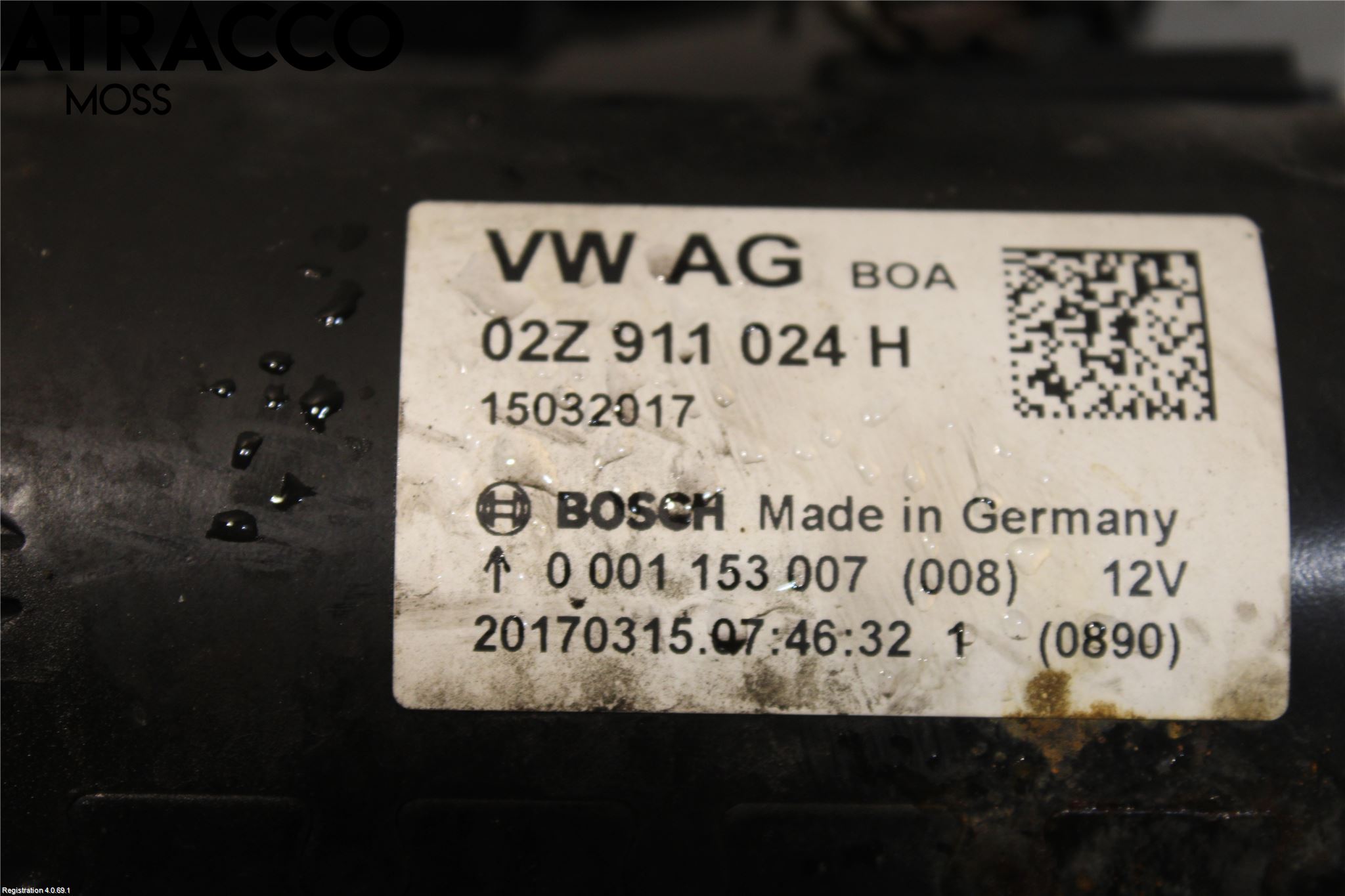 Volkswagen VW TRANSP/CARAVELLE (T6) 16-22 Startmotor Diesel