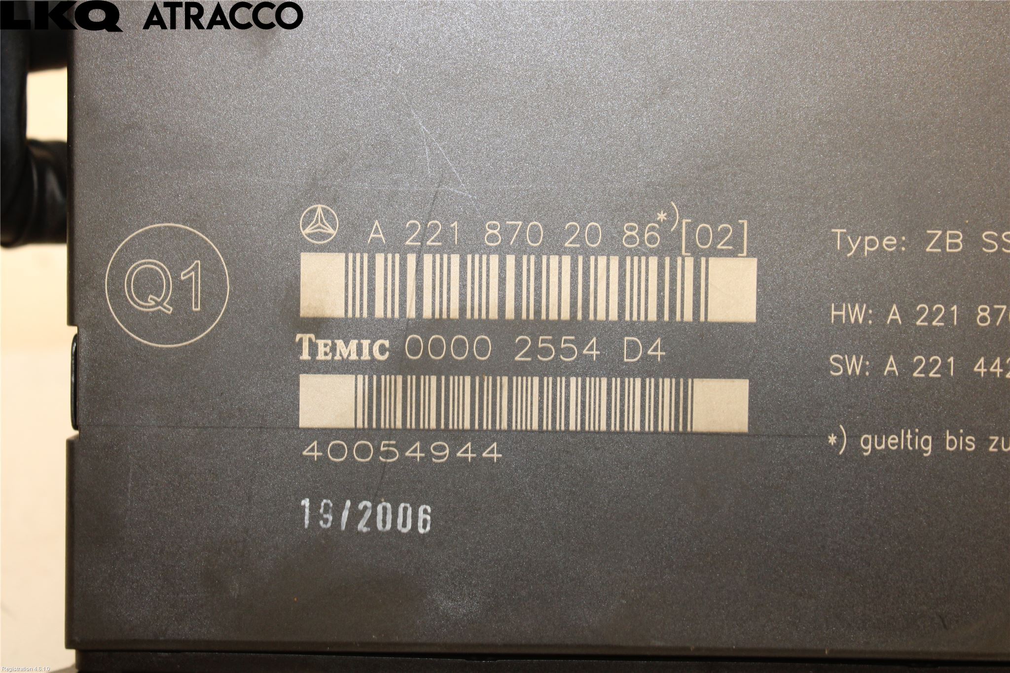 Mercedes-Benz MB S-KLASS (W221) 05-13 Styrenhet Stolreglering