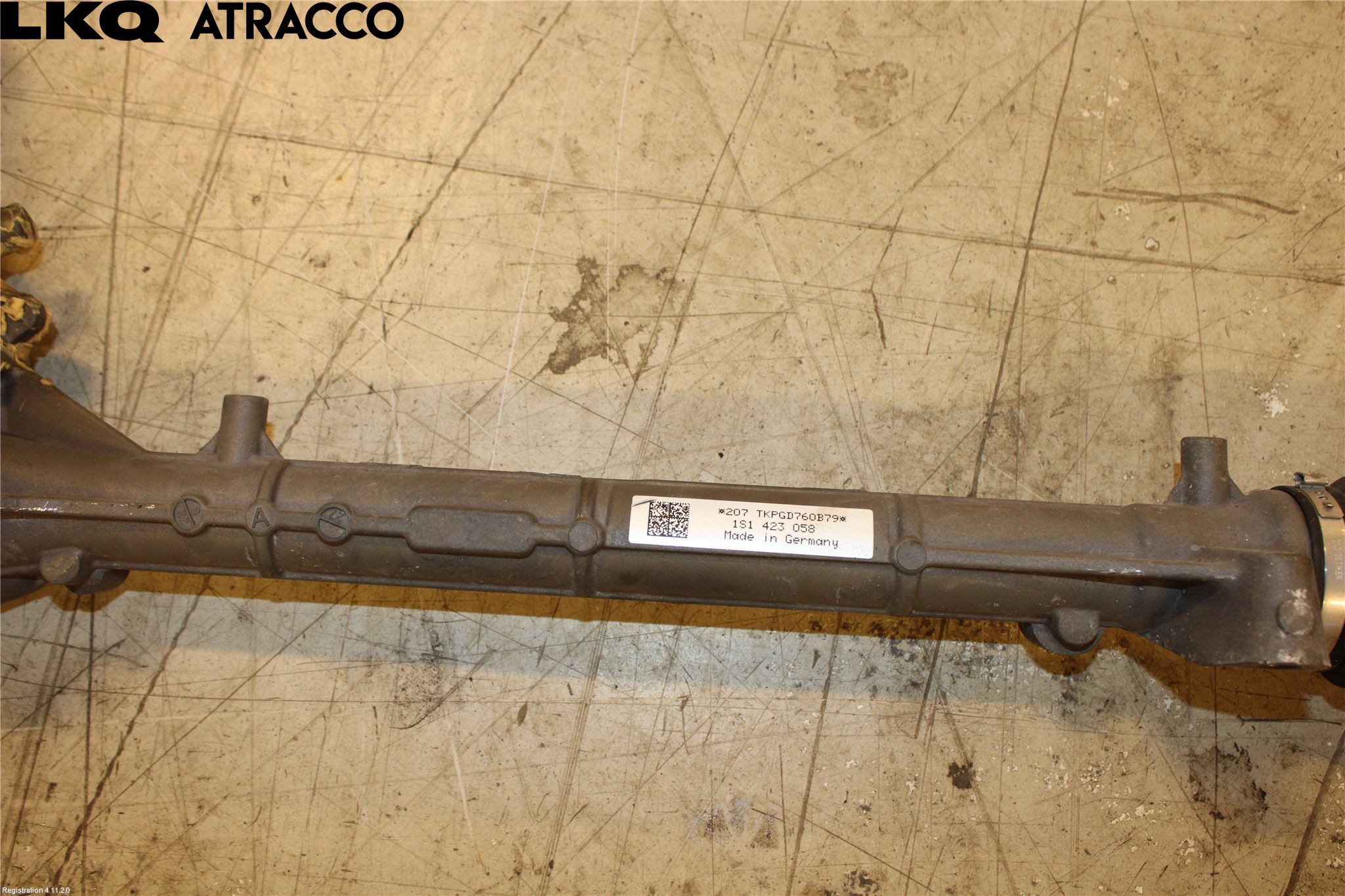 Volkswagen VW UP! / E-UP! Servo Snekke - Tannstang