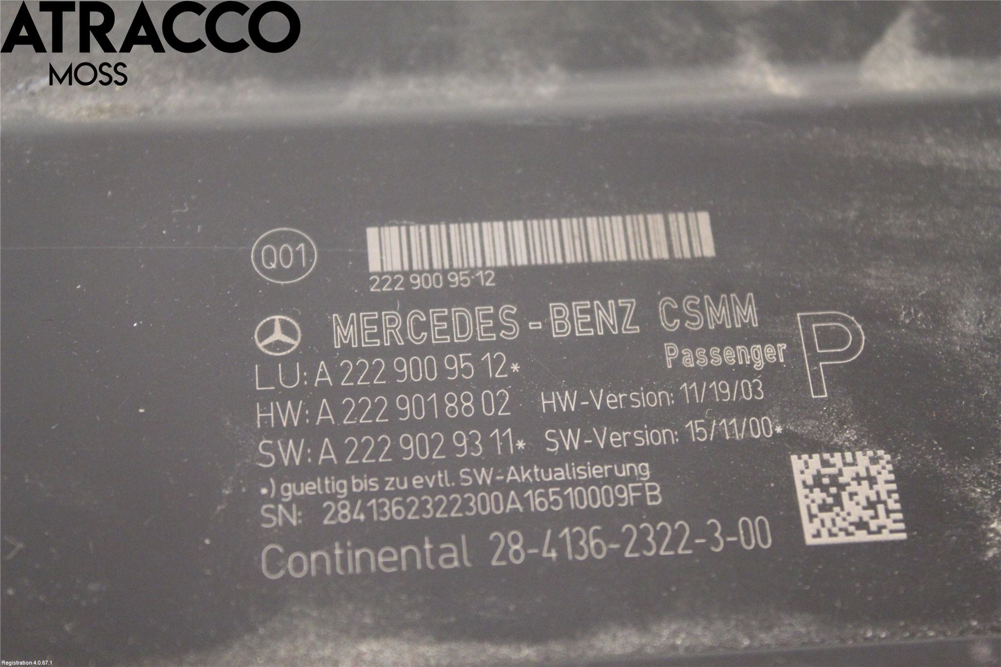 Mercedes-Benz MB S-KLASS (W222) 13-20 Styreenhet Øvrig