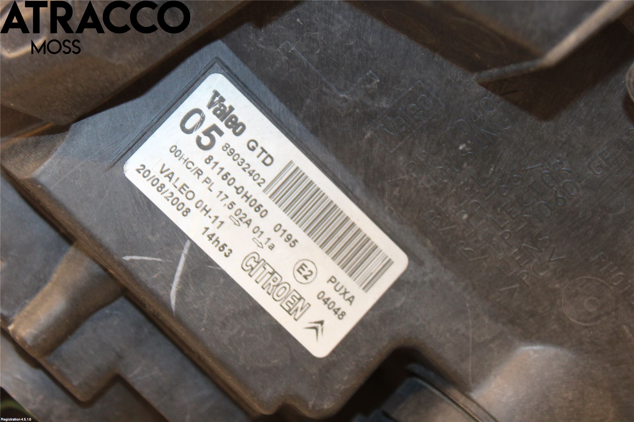 Citroen C1 06-13 Frontlykt Venstre