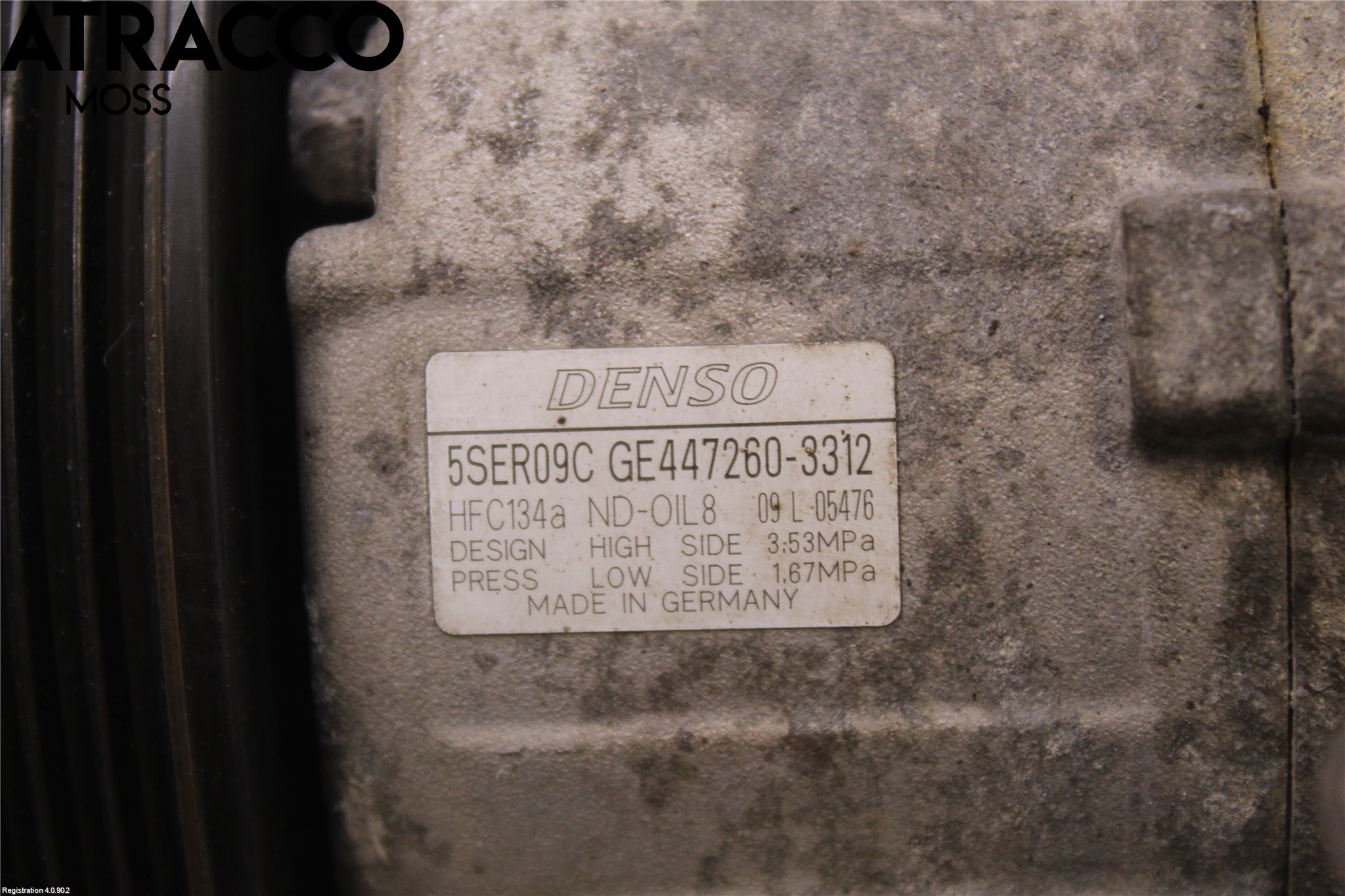 Toyota YARIS XP90 06-11 Varme Ac Kompressor