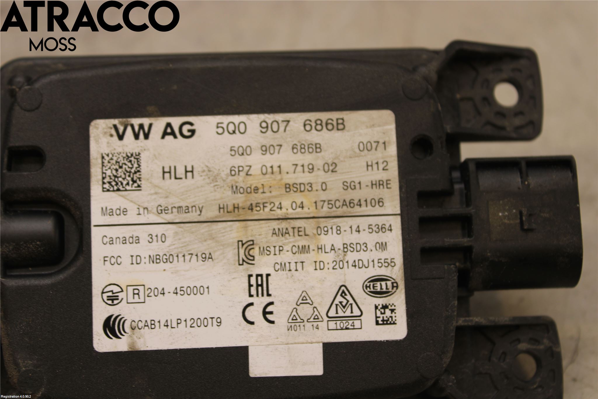 Volkswagen VW GOLF / E-GOLF VII 13-20 Styreenhet Parkering