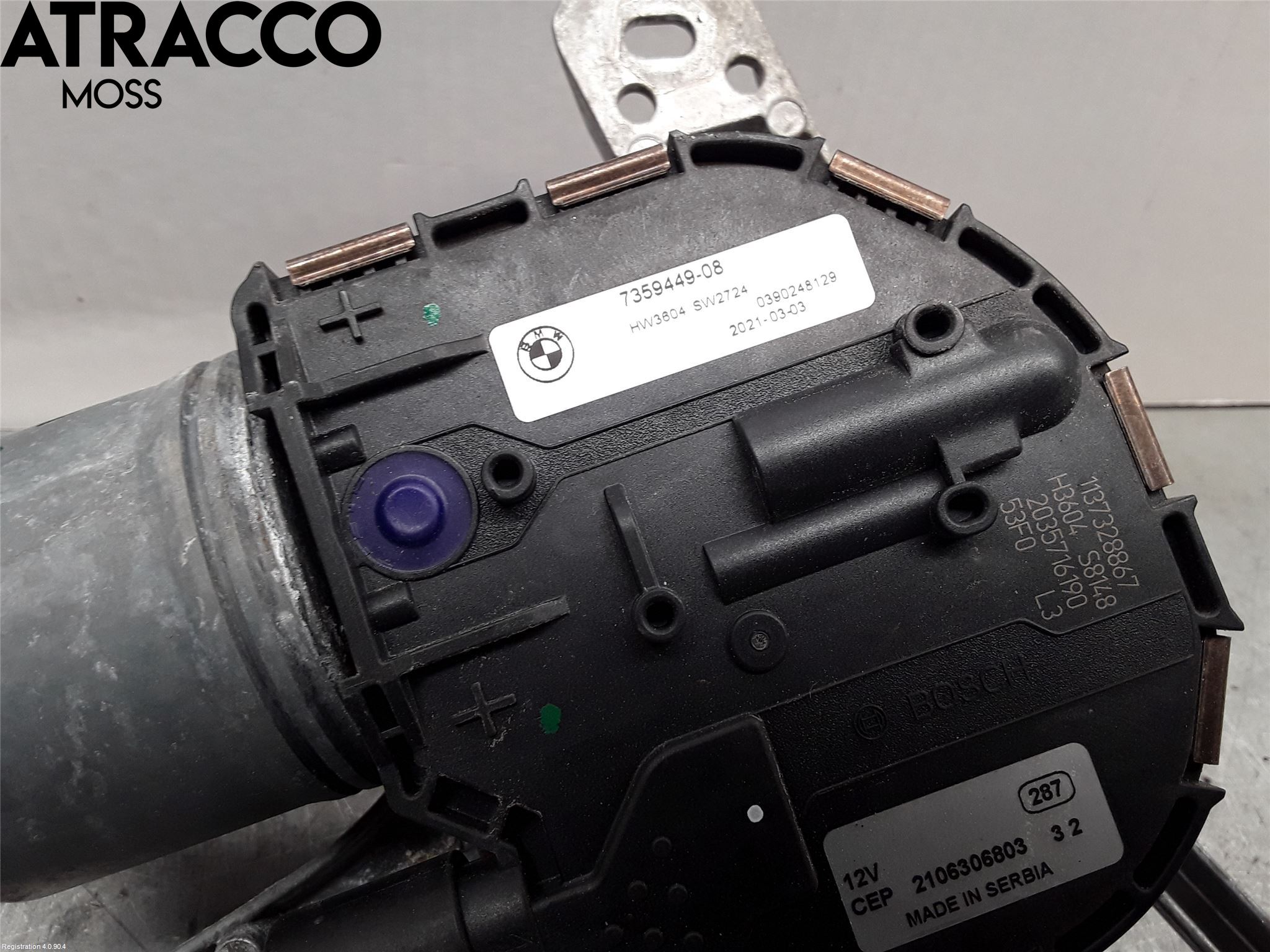 BMW i3 I01 13-22 Viskermotor Frontrute