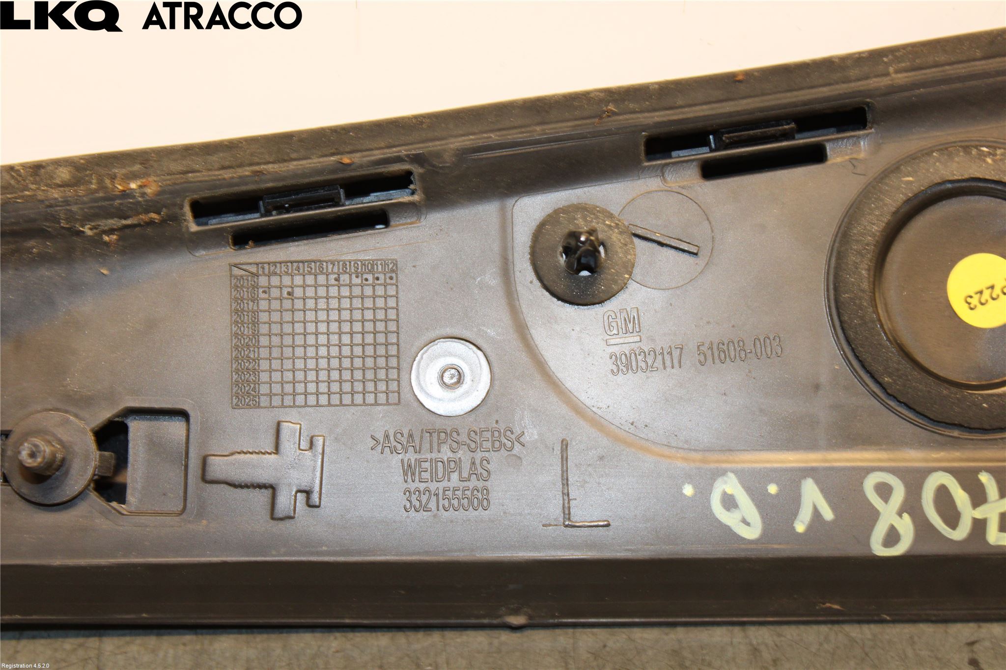 Opel ASTRA K 16-22 Dør Dekorlist Vb