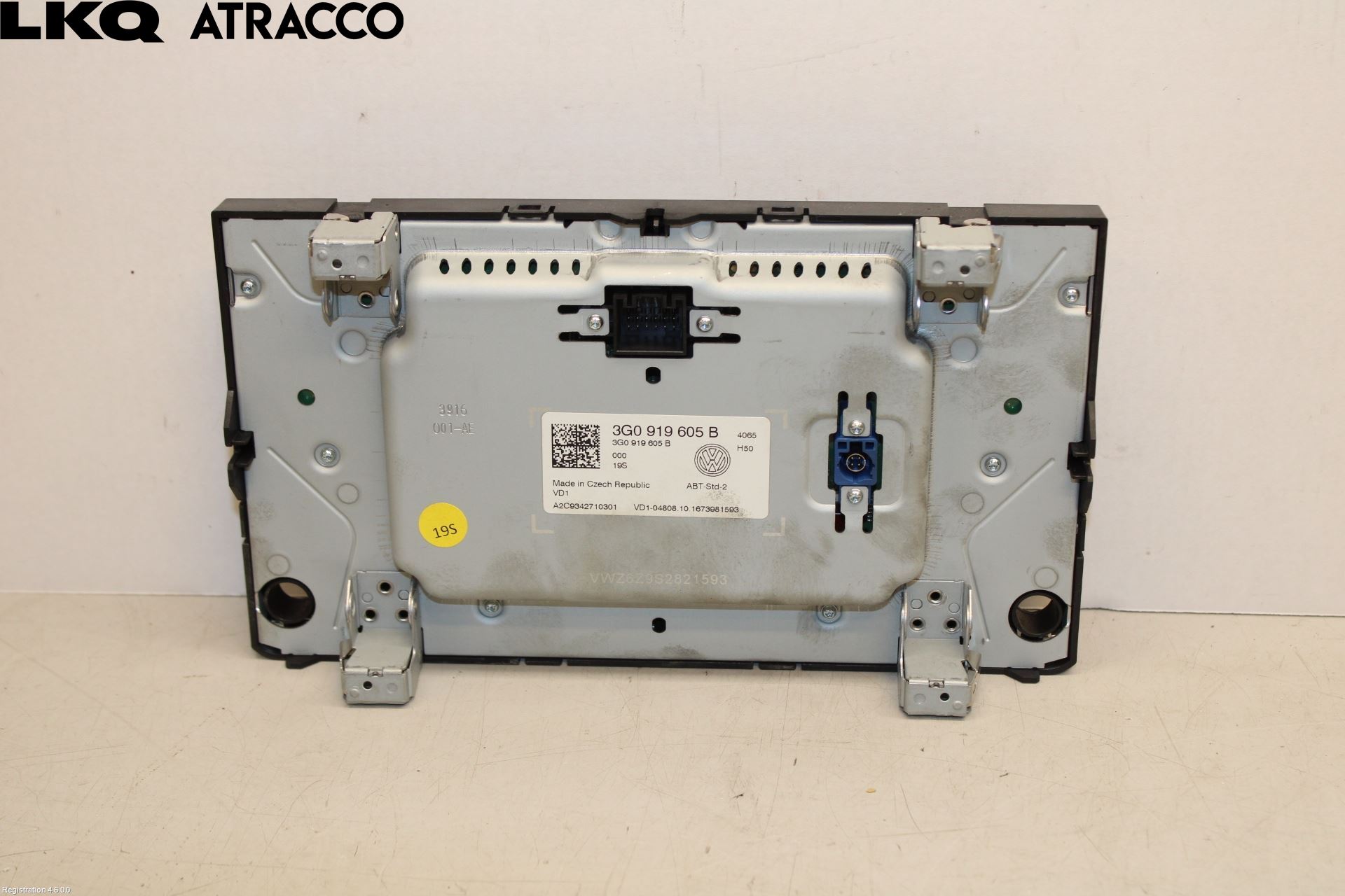 Volkswagen VW PASSAT 15-19 Multifunktionsdisplay